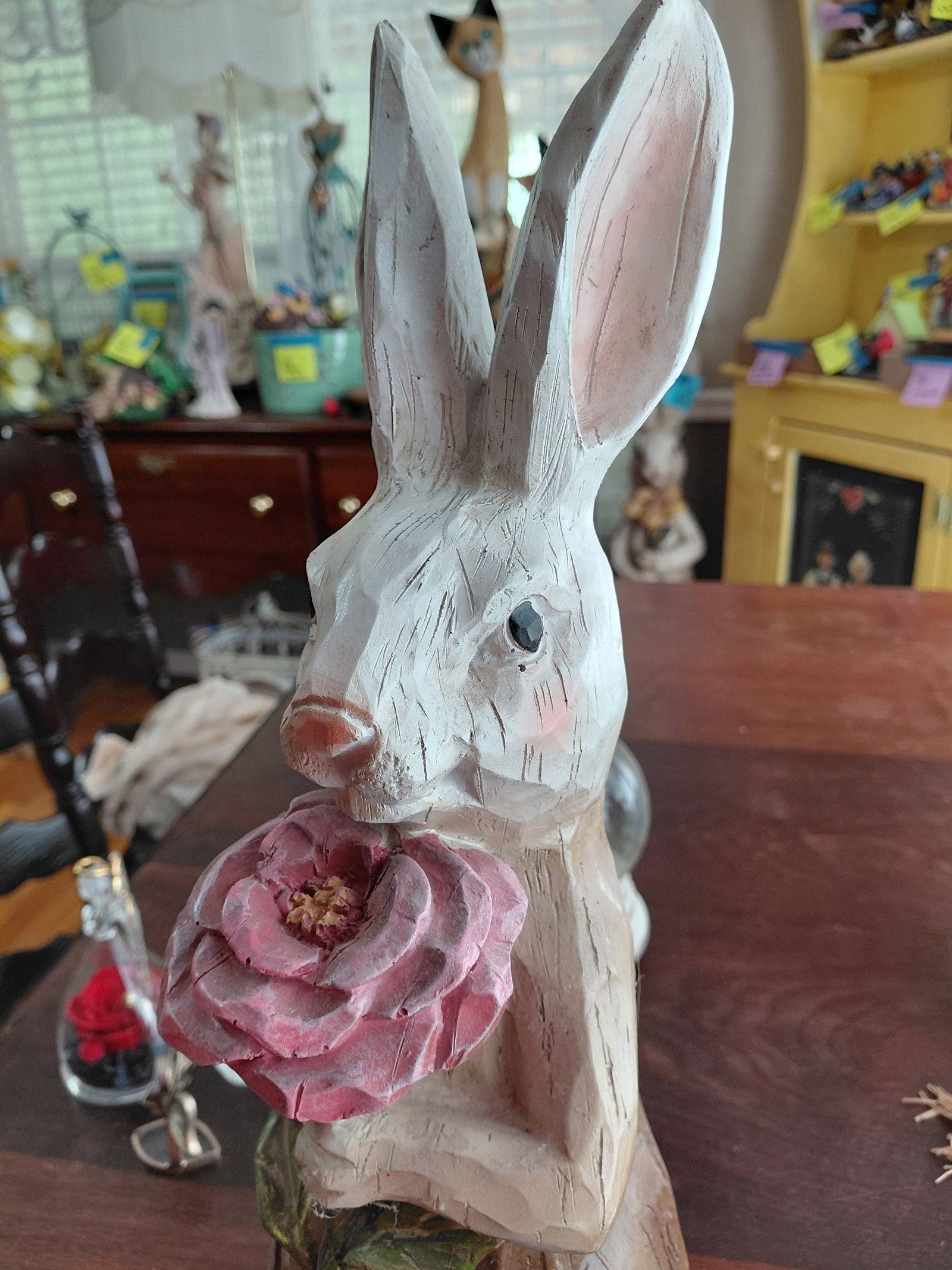 Large Resin Rabbit Statue - 3