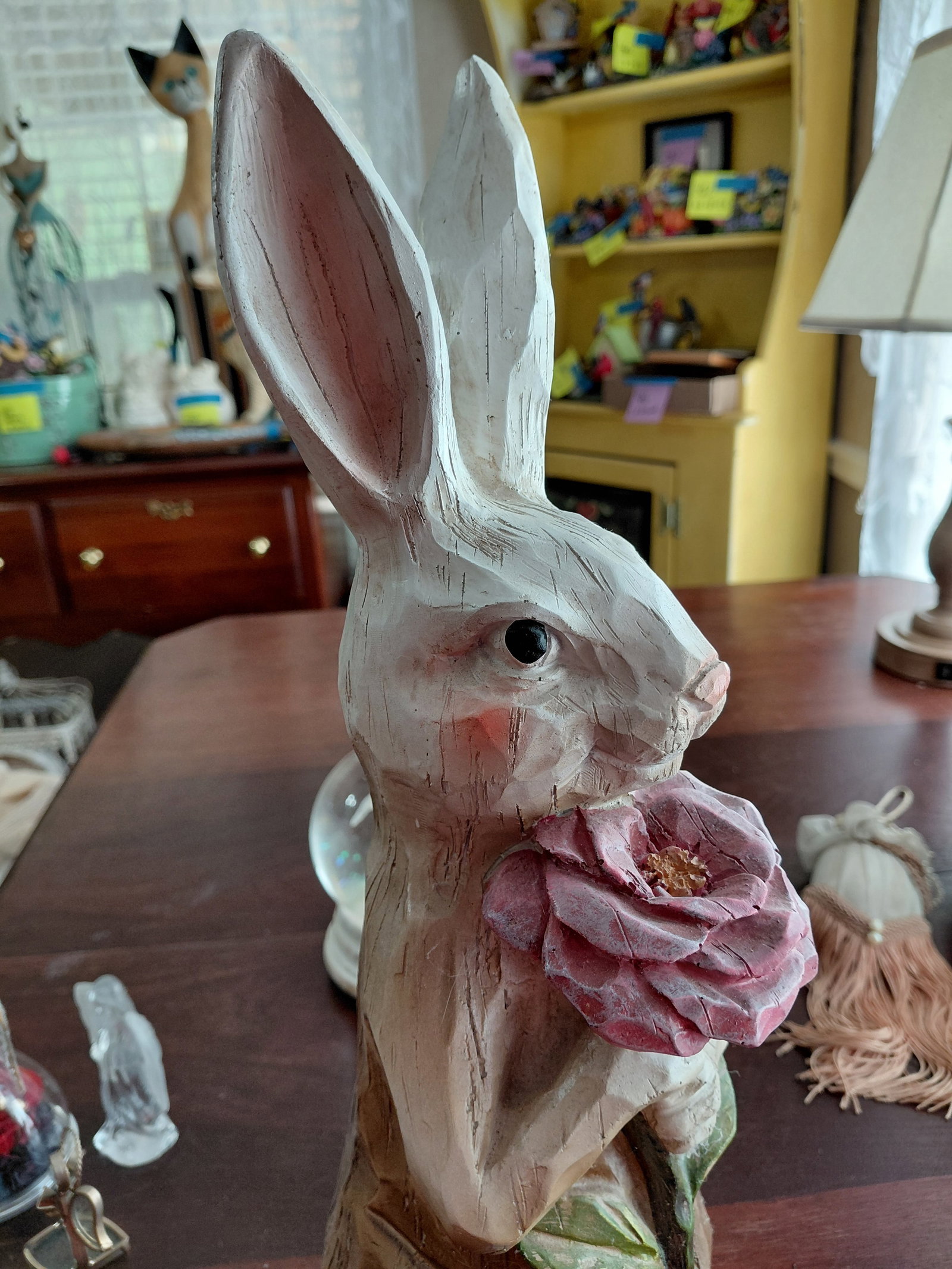 Large Resin Rabbit Statue - 4