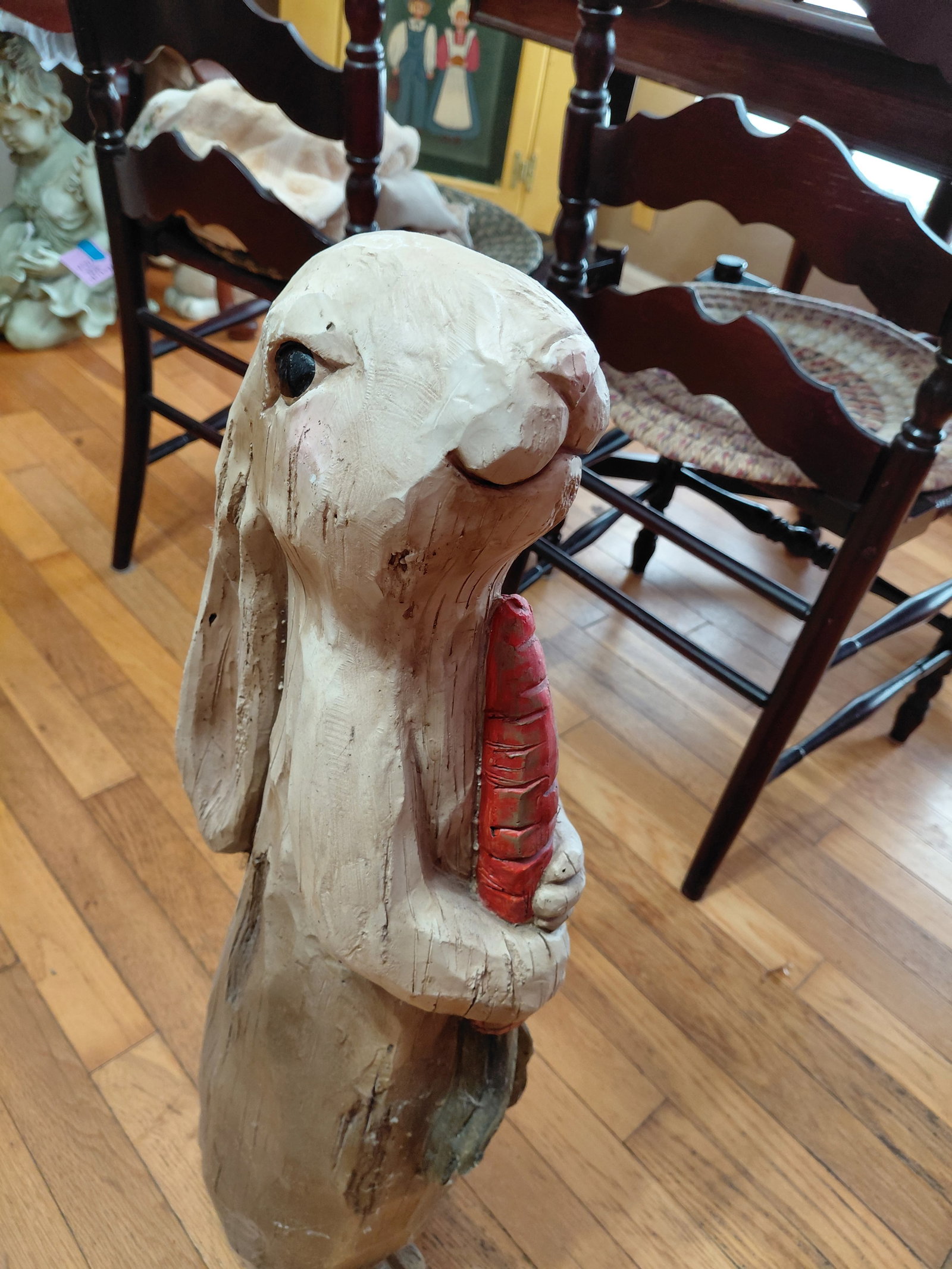 Large Ceramic Rabbit Statue - 3