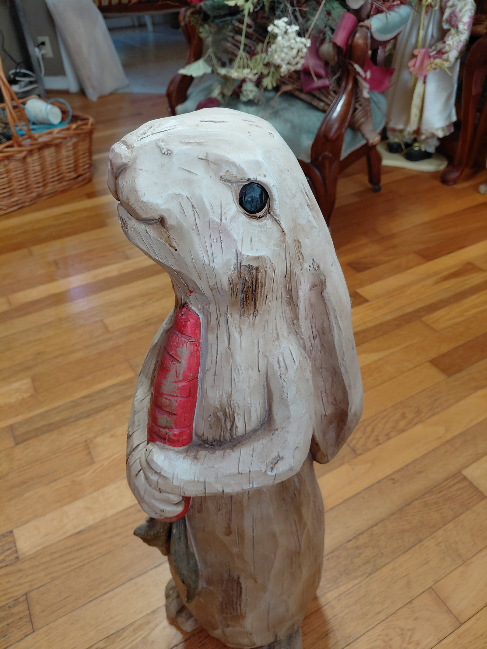 Large Ceramic Rabbit Statue - 4