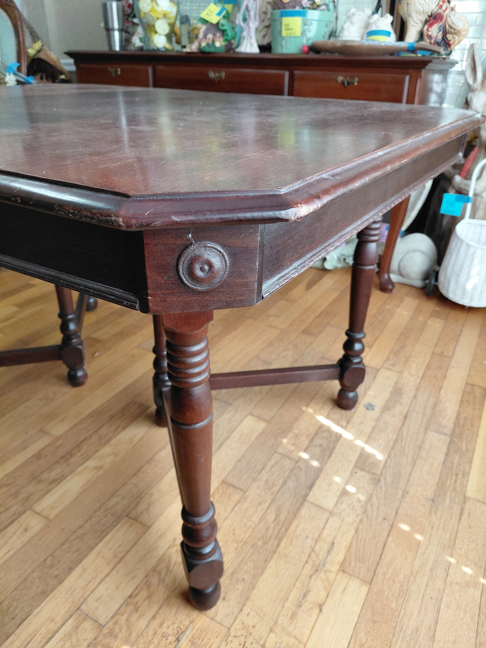 Walnut Dining Table / no leaves / as seen - 3