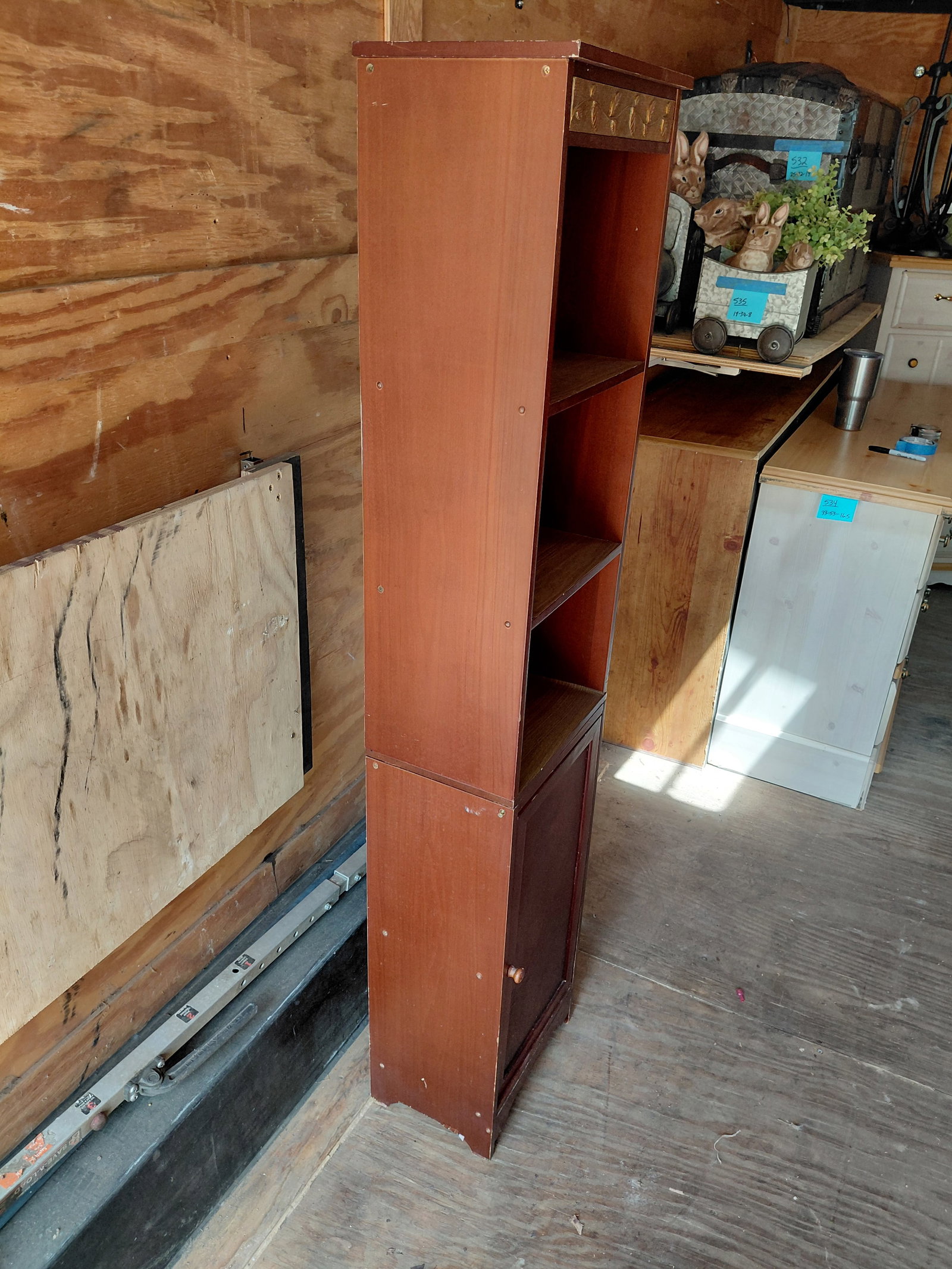 Tall Stand with Drawer / condition issue as seen - 4