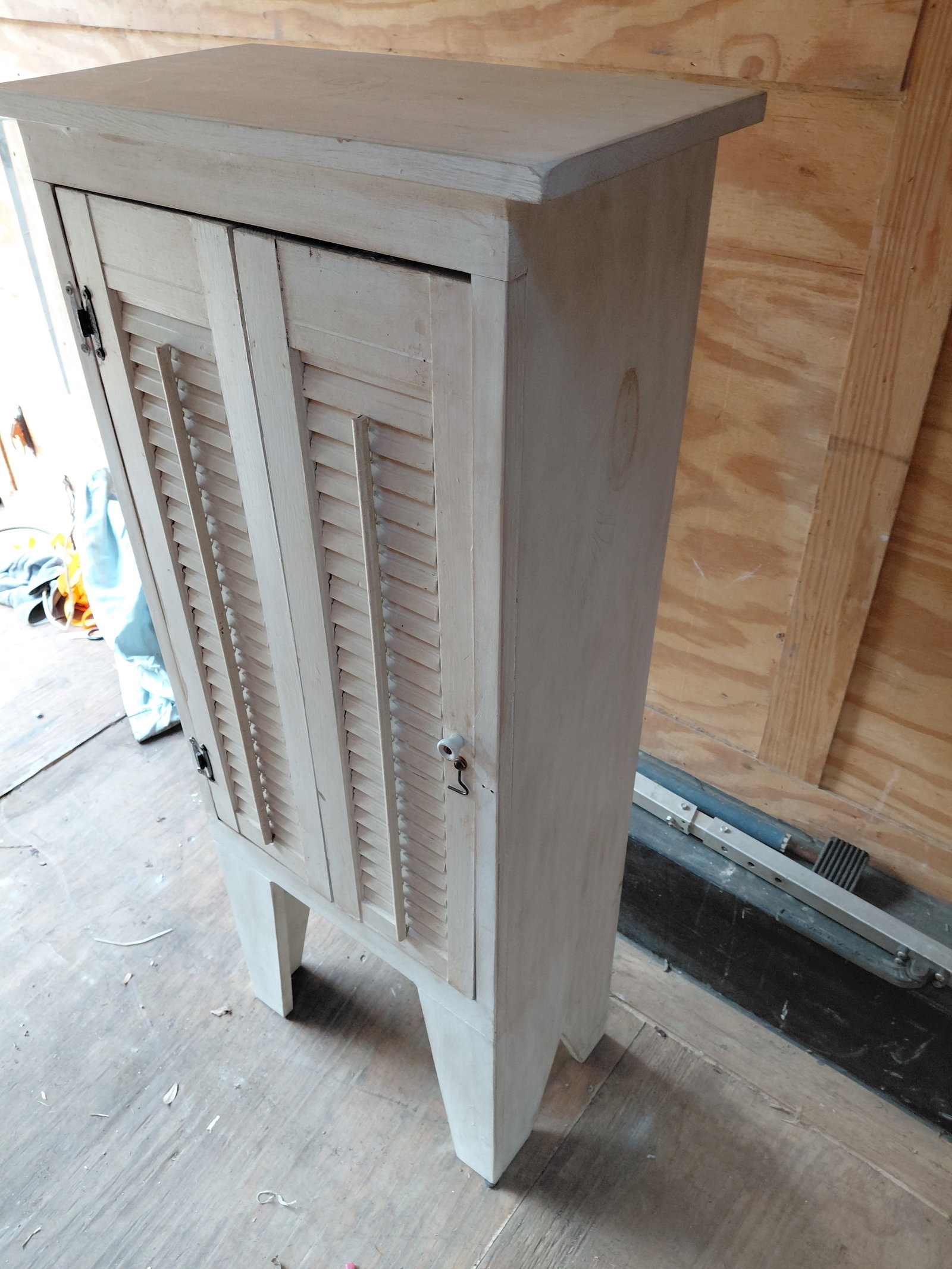 Tall Rustic Cabinet / missing latch hook as seen - 3