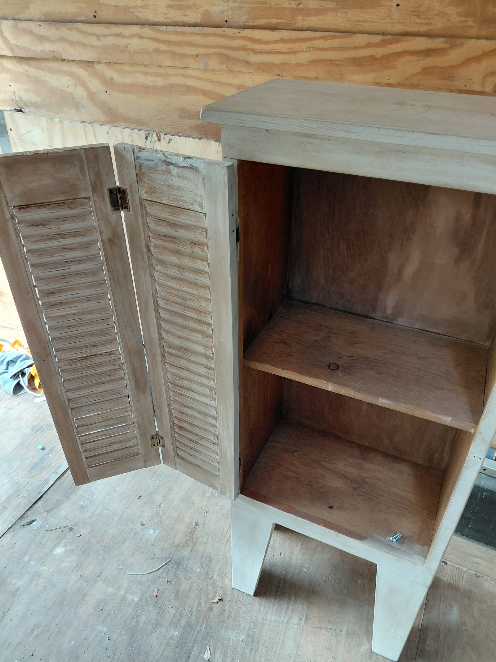 Tall Rustic Cabinet / missing latch hook as seen - 5