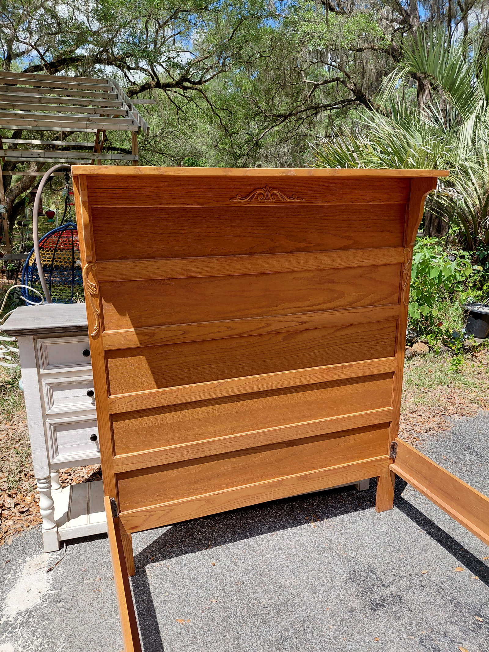 Contemporary Oak Bed - 3
