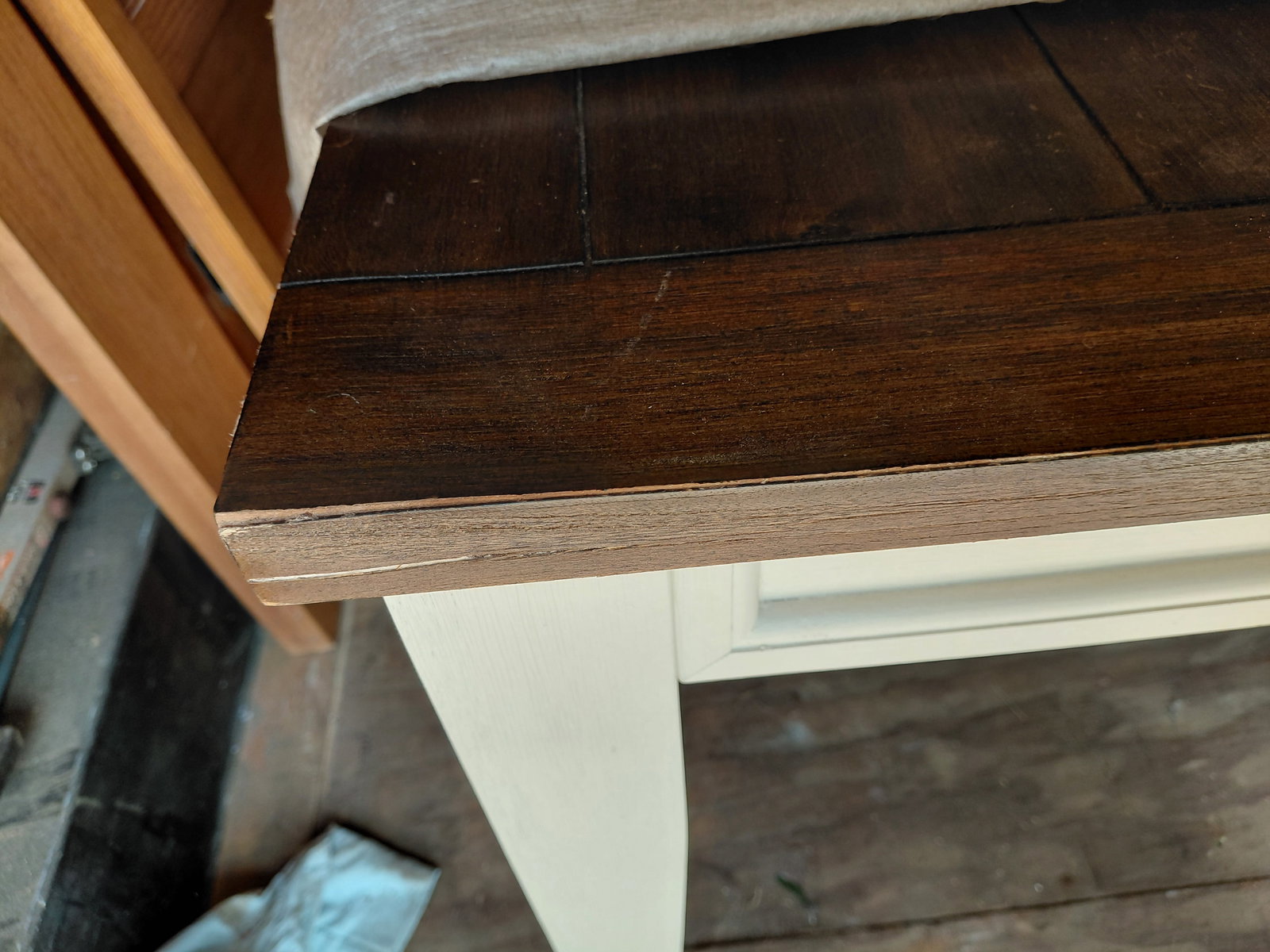 Rustic Farmhouse Table and 6 Chairs / paid over $400 / as seen - 12