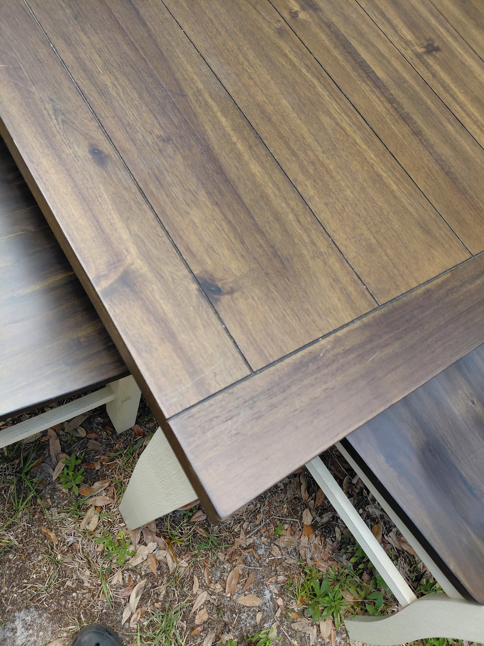 Rustic Farmhouse Table and 6 Chairs / paid over $400 / as seen - 5