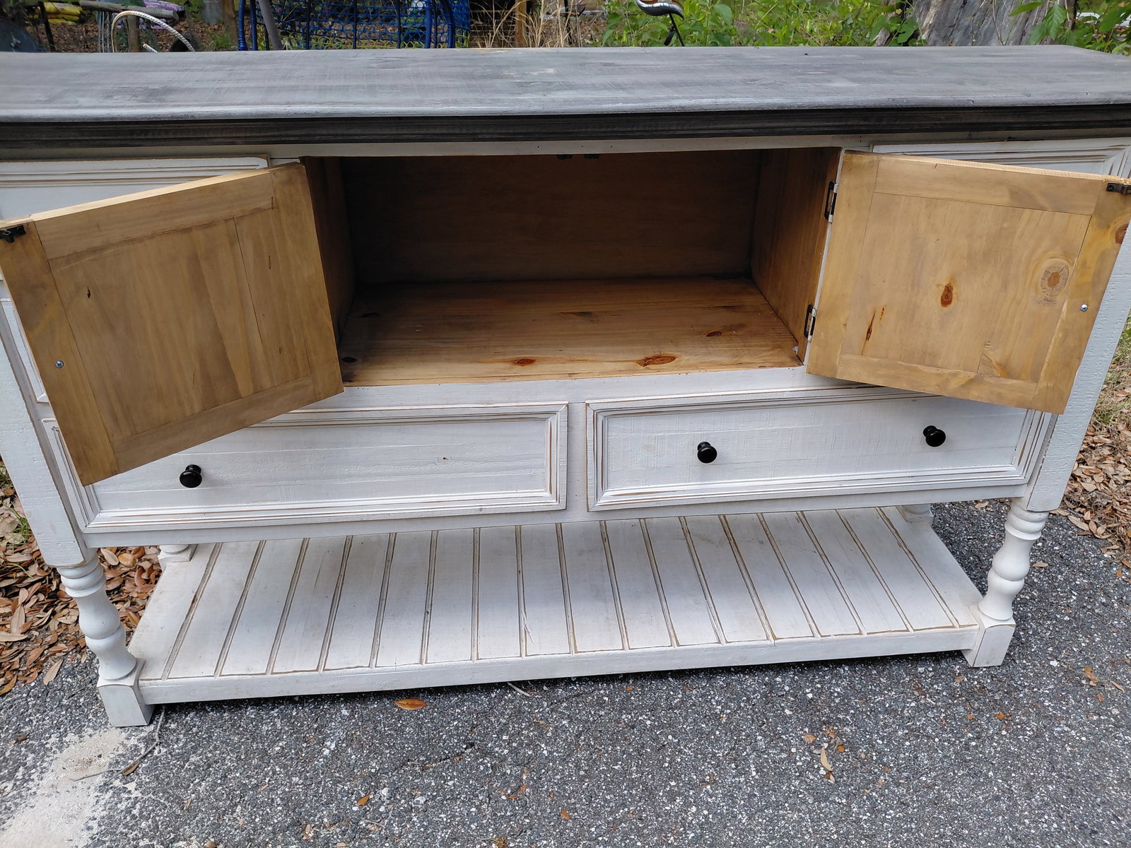 Rustic Credenza / missing 1 knob - 8