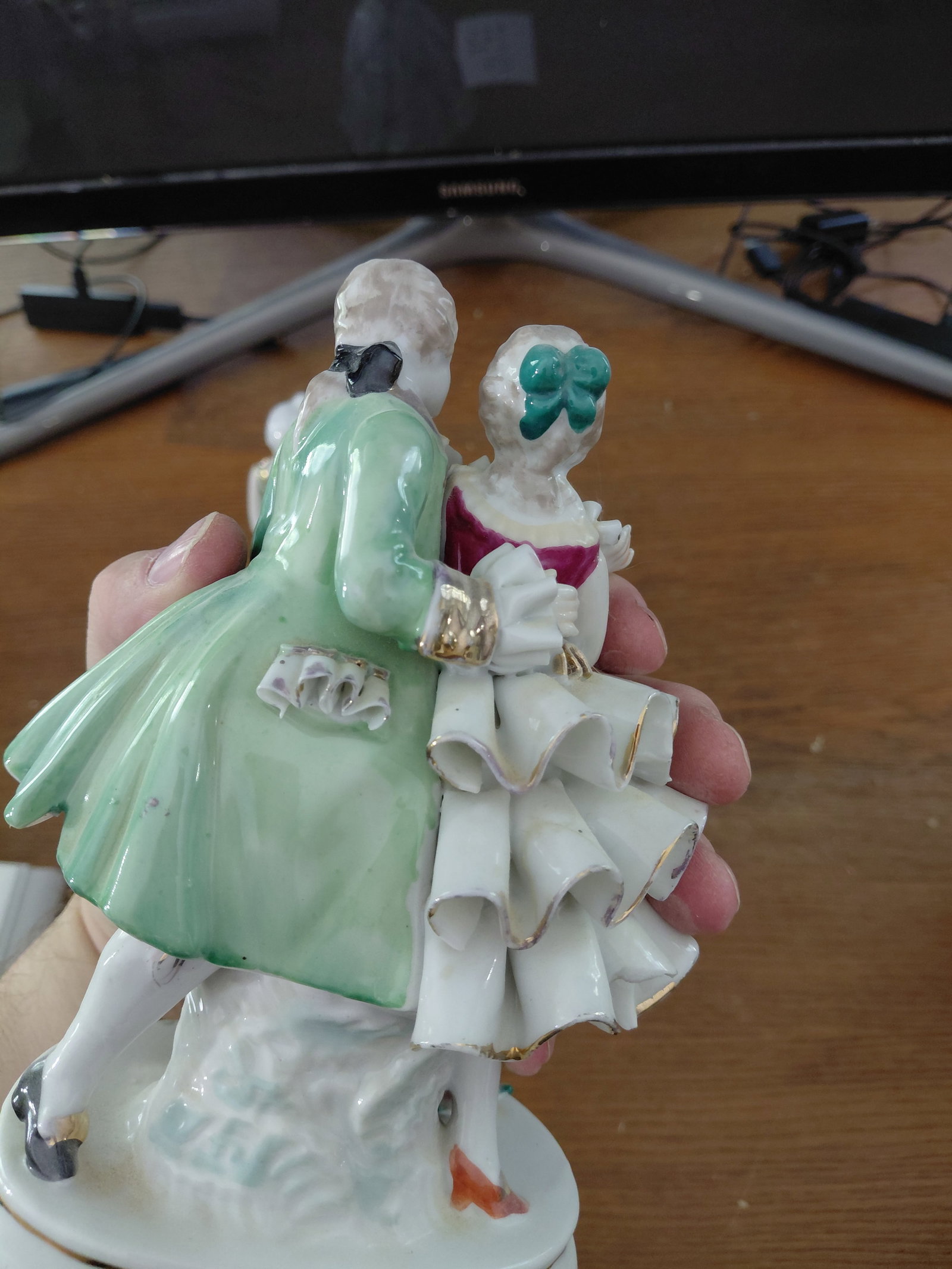 Pair of Porcelain Statues - 6