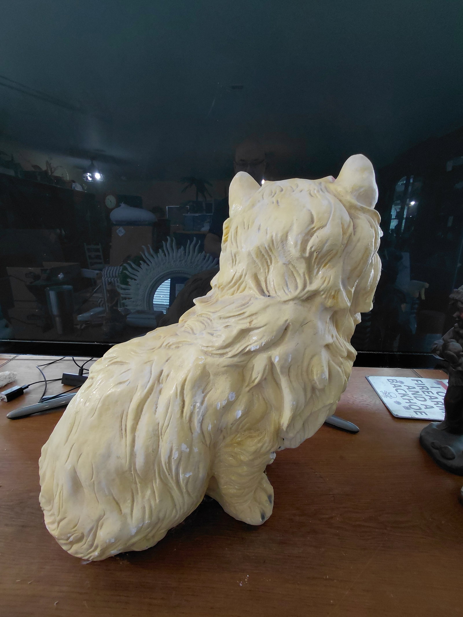 1970's Large Ceramic Persian Cat Statue / as seen - 10