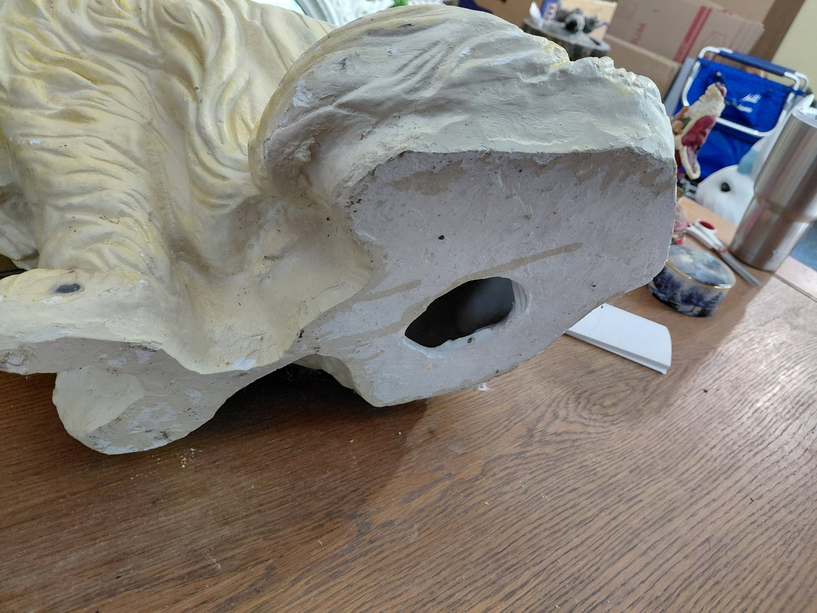 1970's Large Ceramic Persian Cat Statue / as seen - 13