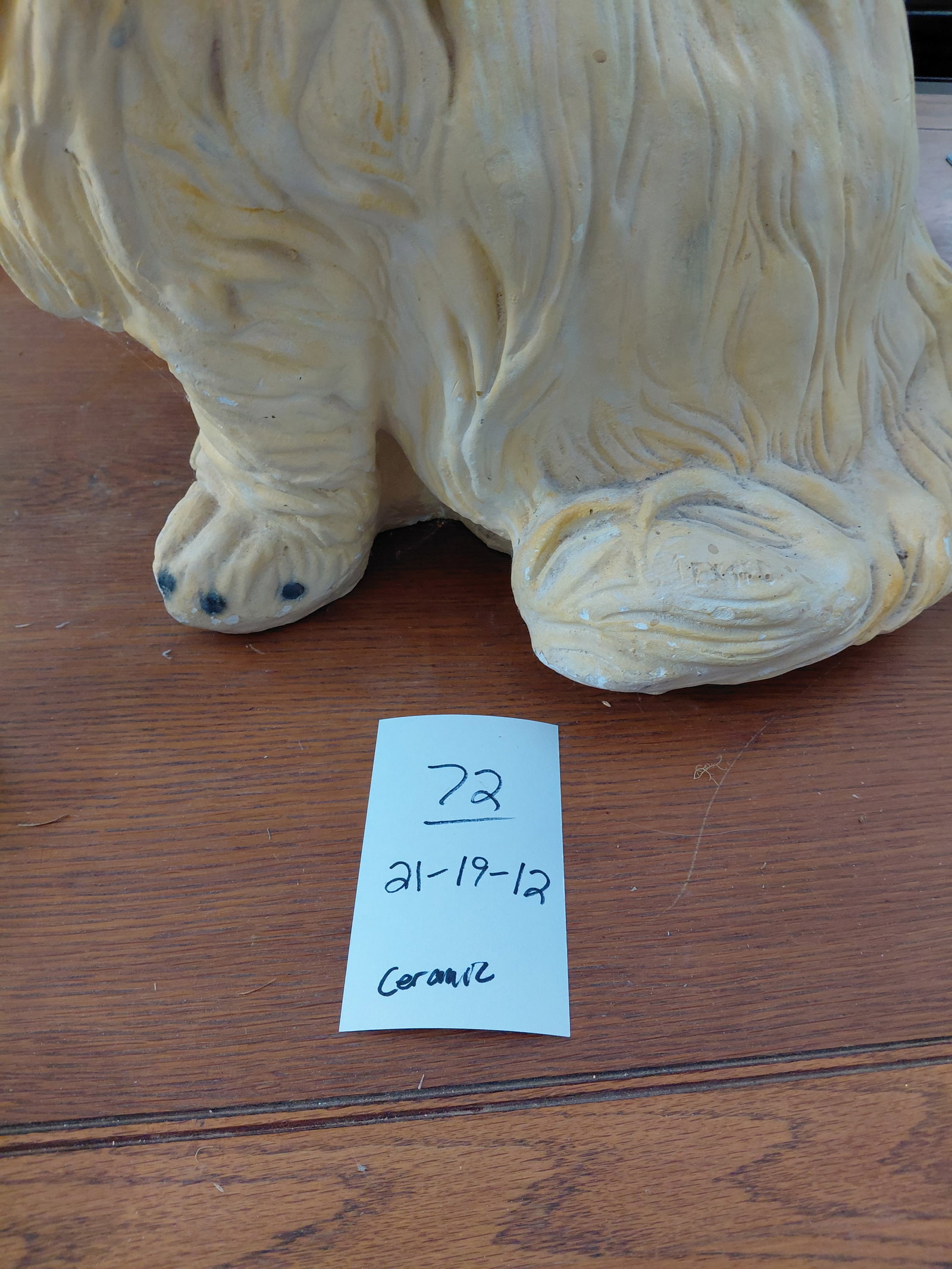 1970's Large Ceramic Persian Cat Statue / as seen - 2