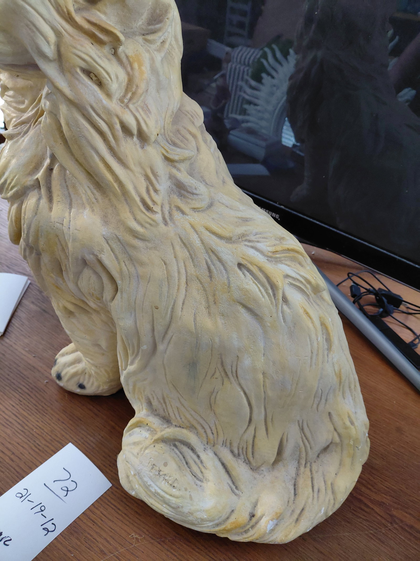 1970's Large Ceramic Persian Cat Statue / as seen - 4