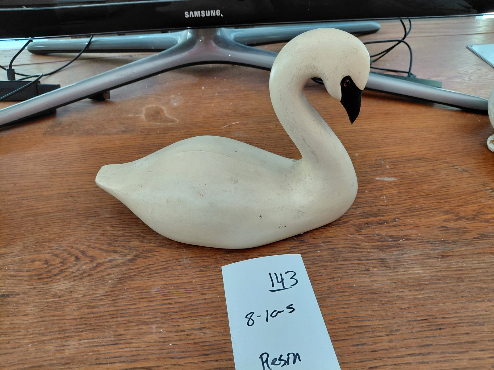 Resin Swan Statue - 2