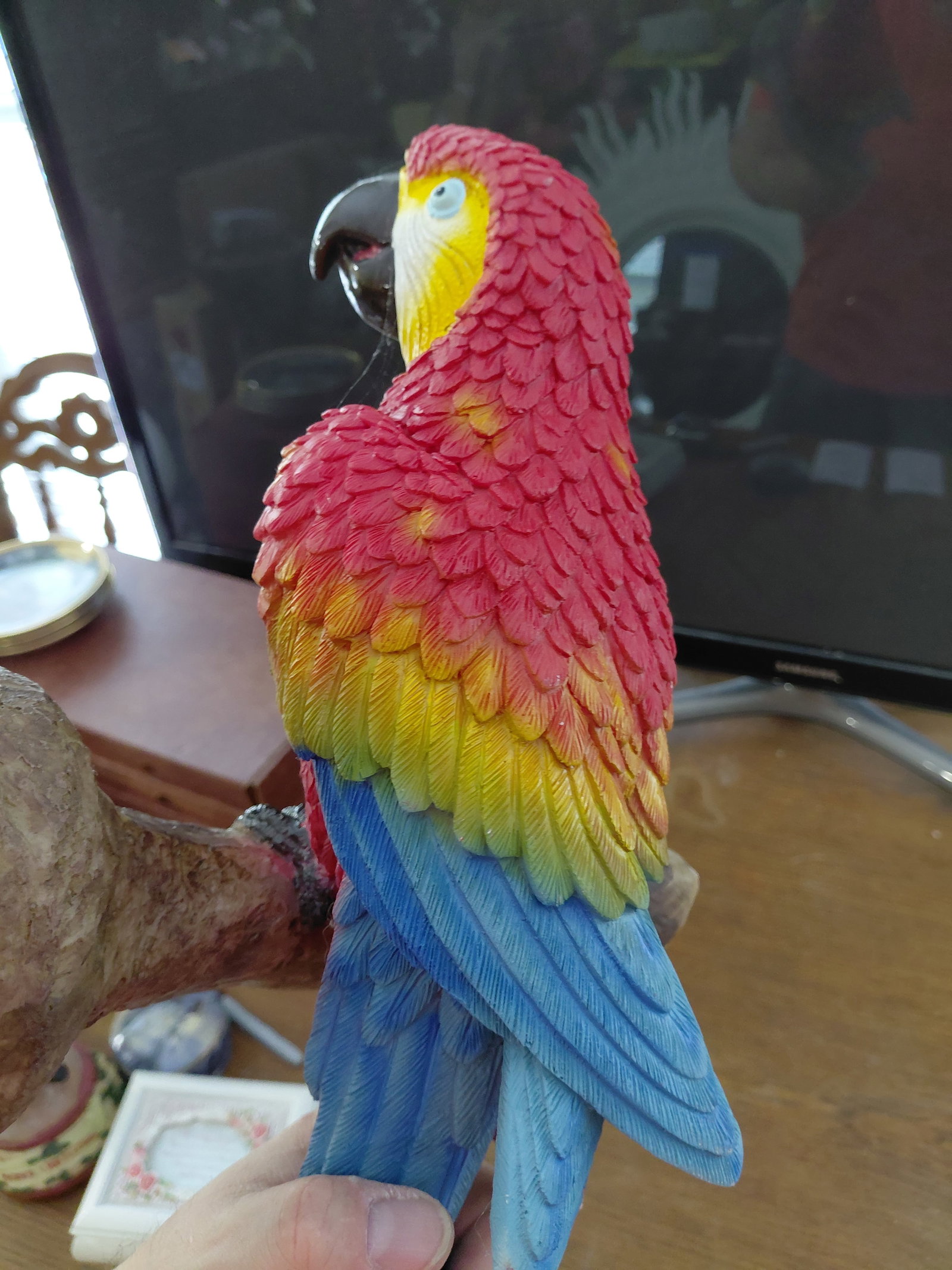 Large Resin Parrot Wall Statue - 5