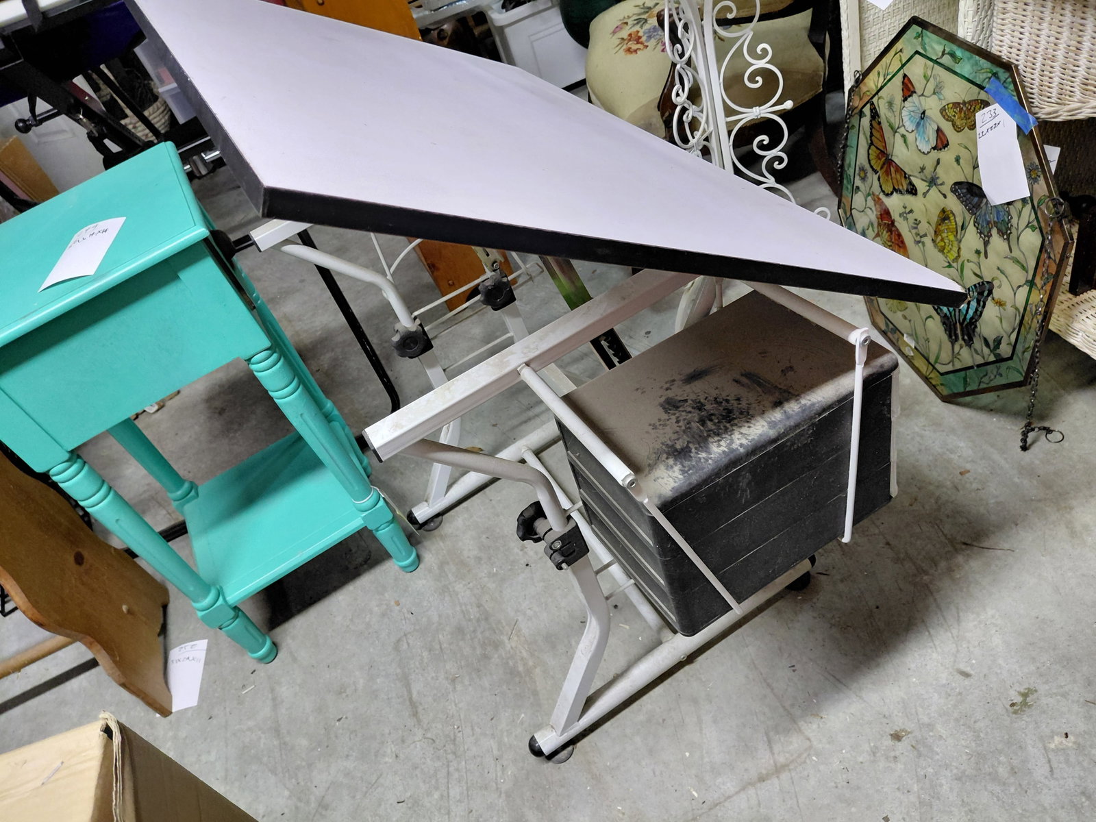 Large Crafting / Drafting Tilting Table / as seen - 4