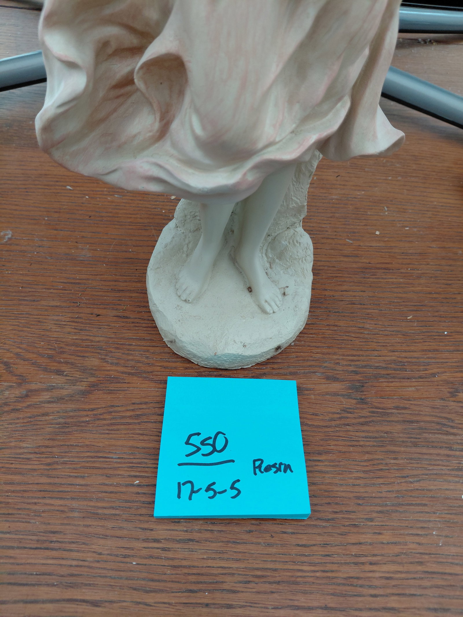 Resin Statue Girl with Flowers - 2