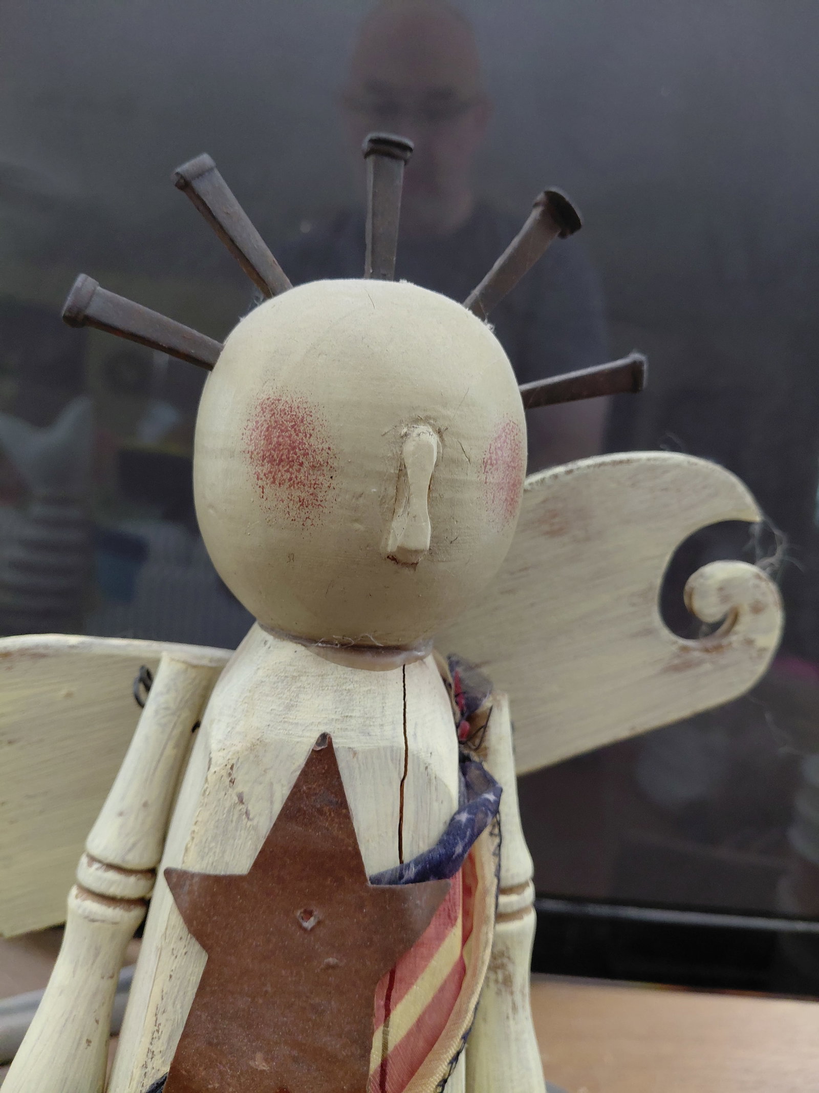 Wood Angel Statue - 3