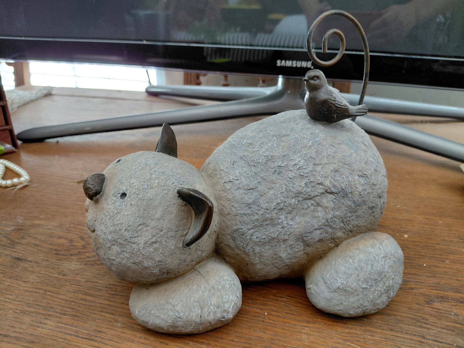 Resin and Metal Cat Statue Door Stop (1 of 5)