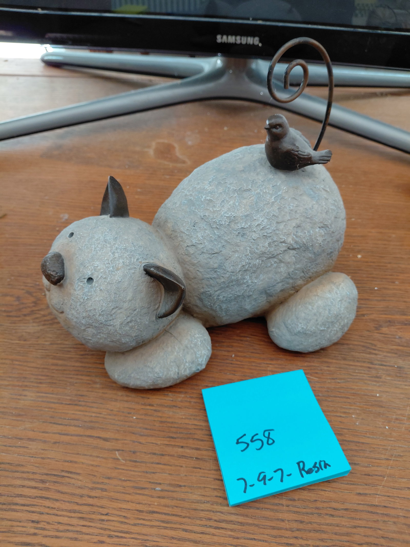 Resin and Metal Cat Statue Door Stop - 2