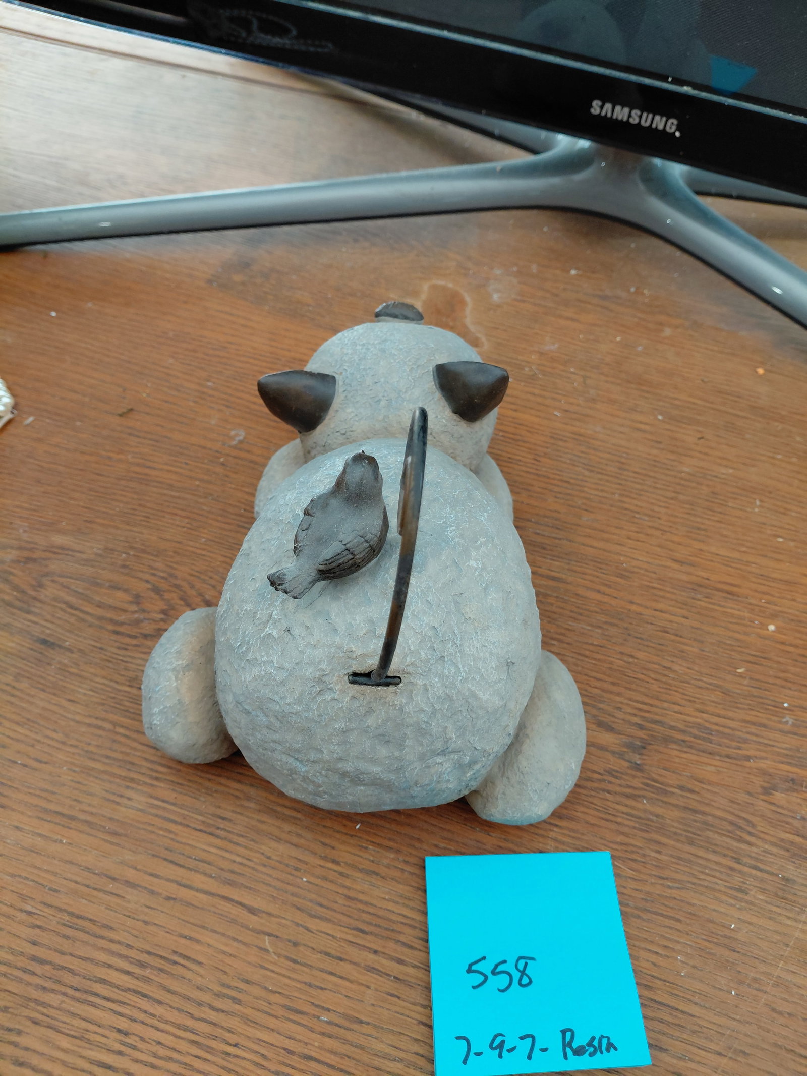 Resin and Metal Cat Statue Door Stop - 5