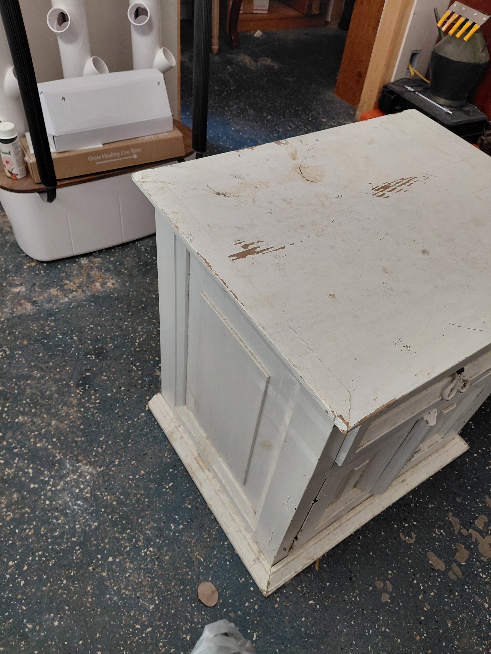 Country Farmhouse Side Table / Cabinet - 5