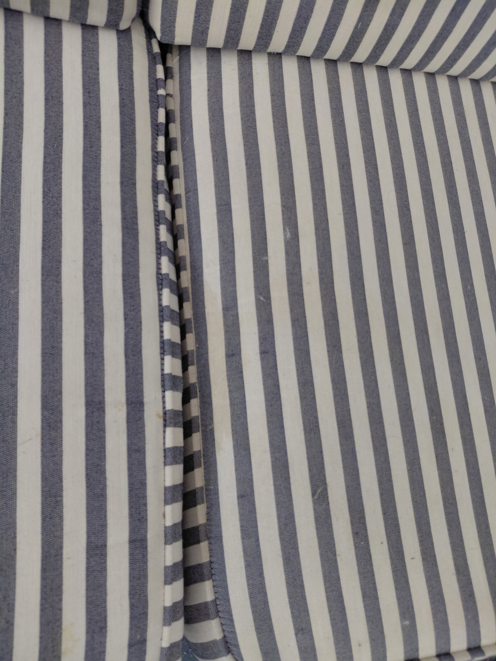 Striped Upholstered Love Seat - 5