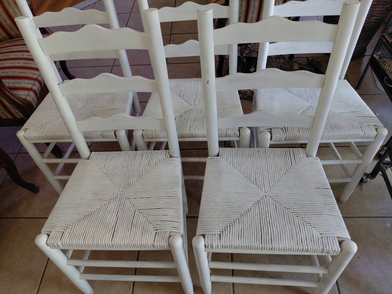 Set of 5 Latterback Farm House Chairs / as seen - 3