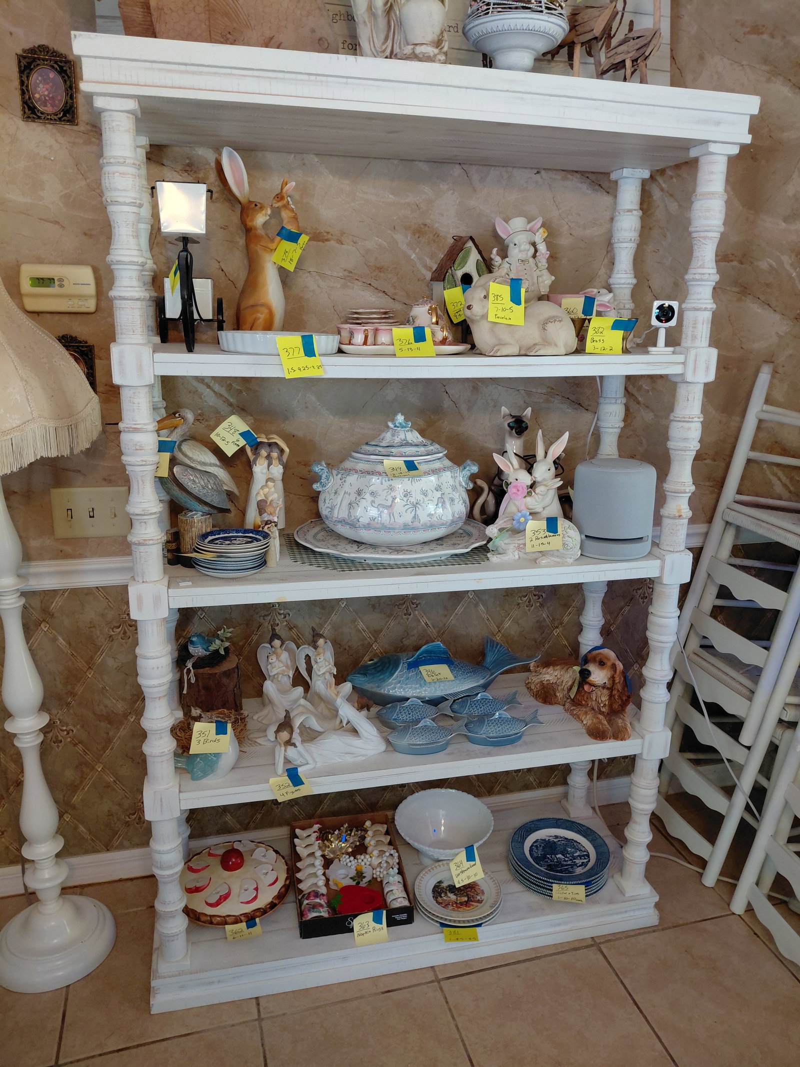 Farmhouse Style Wood Shelf/ contents not included: Farmhouse Style Wood Shelf/ contents not included