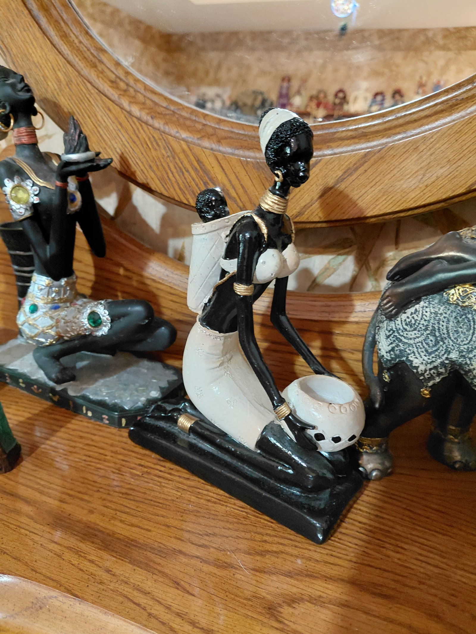 Lot of Resin African Statues - 6