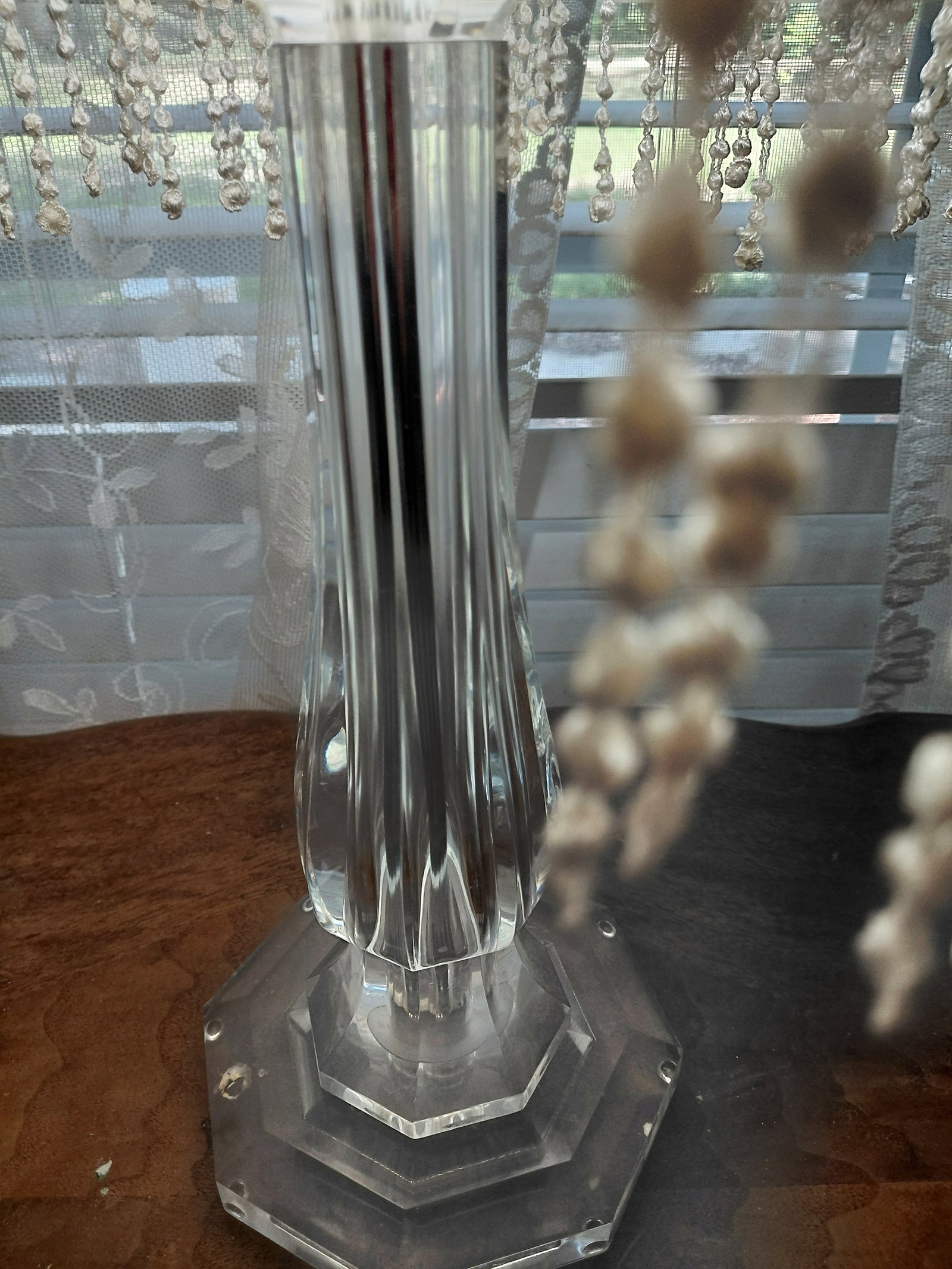 Lucite Dresser lamp as seen - 4