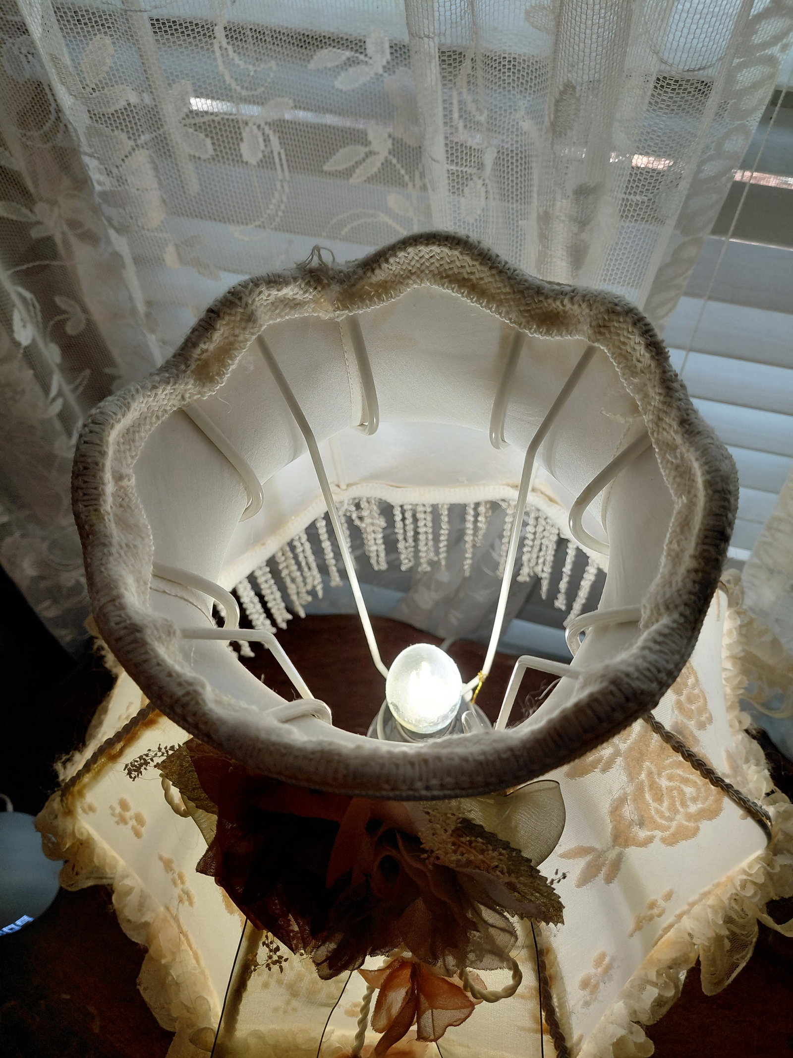 Lucite Dresser lamp as seen - 5
