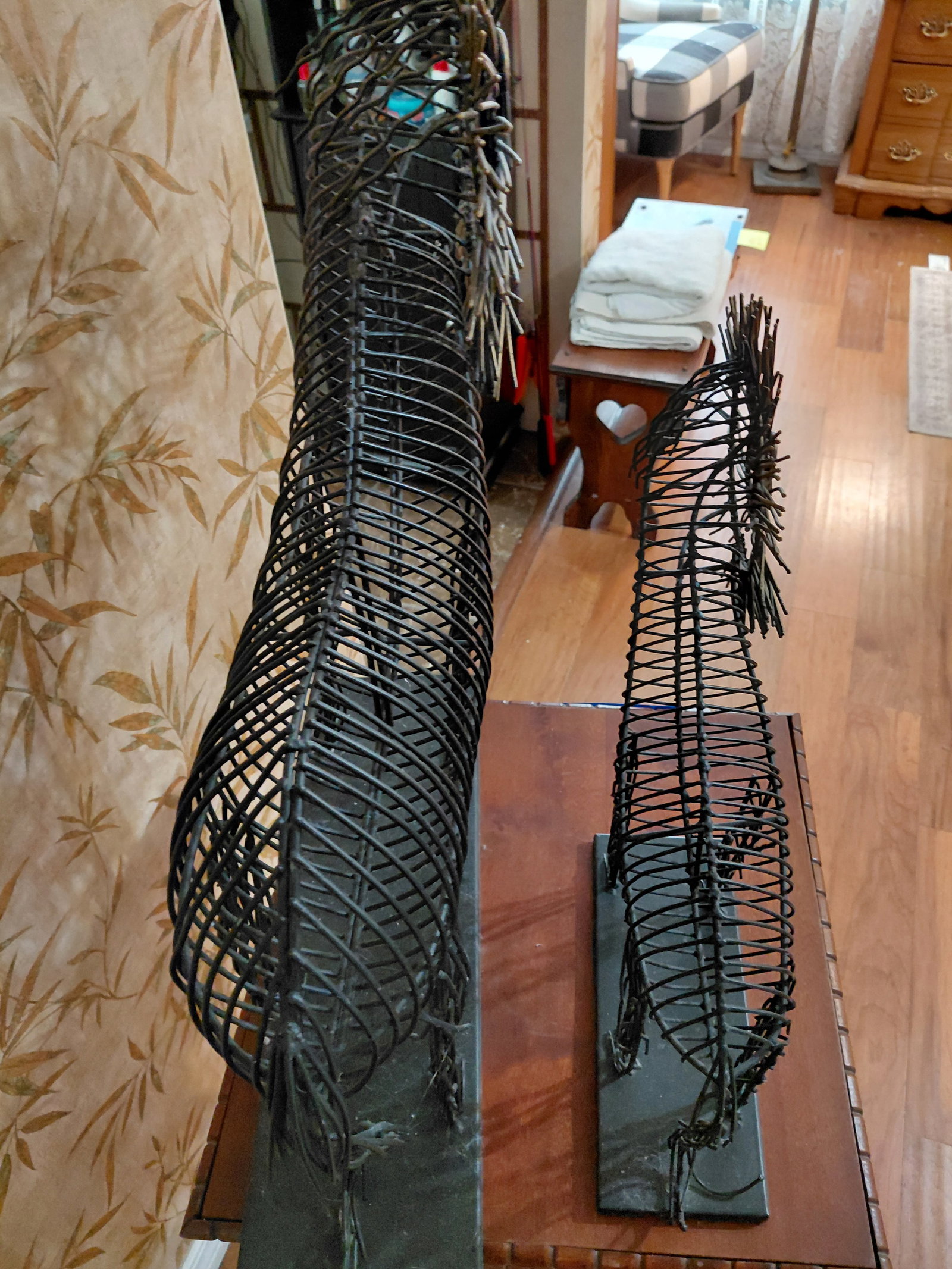 Unique Metal Art Statues of Lions / African Style - 5