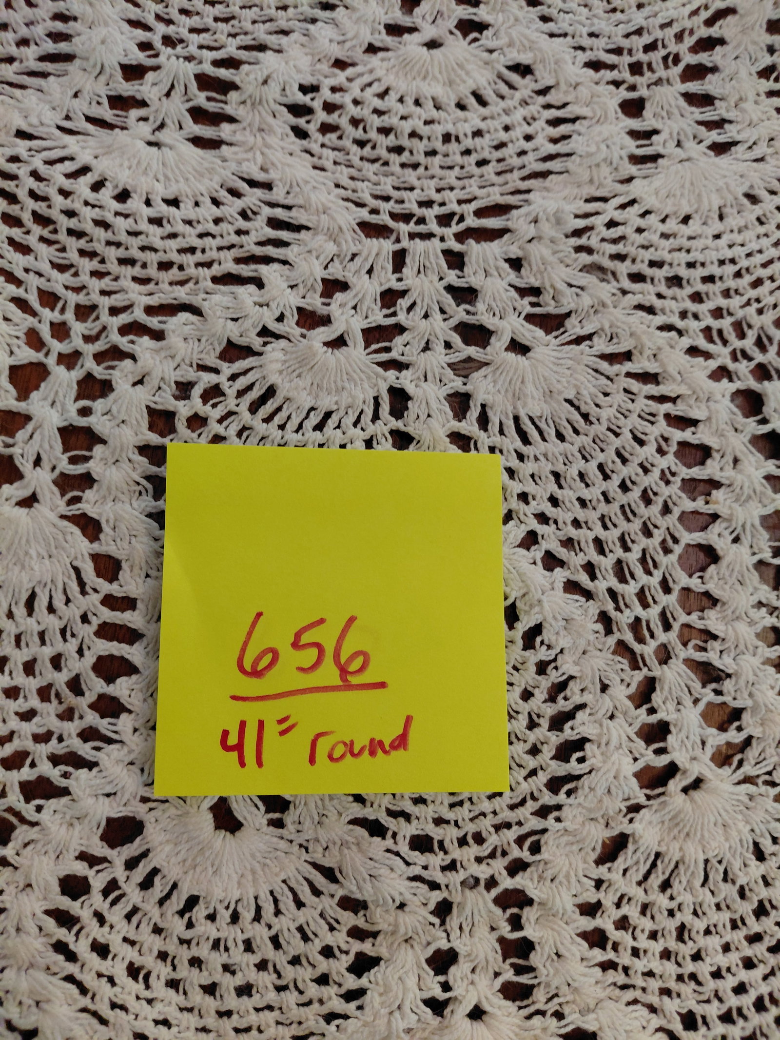Round Crochet Table Cloth - 2