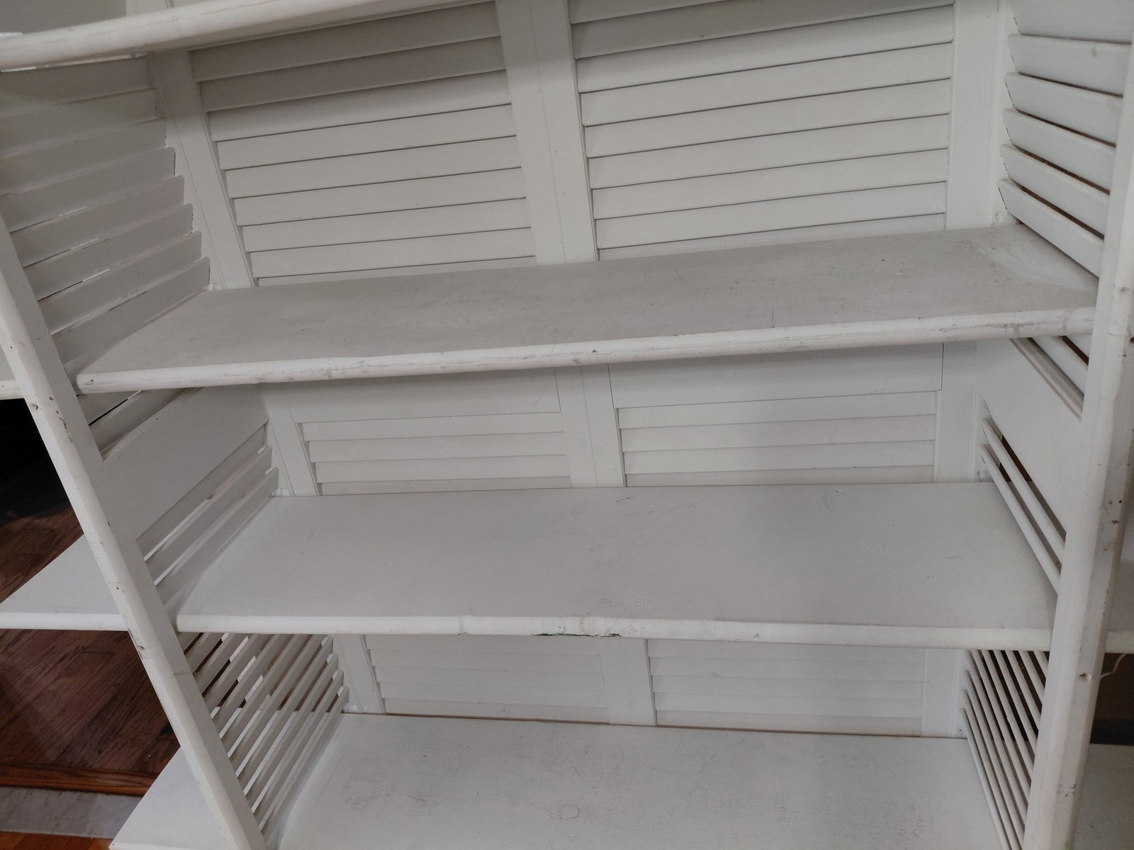 Custom Country Farmhouse Window Shutter Shelf - 6