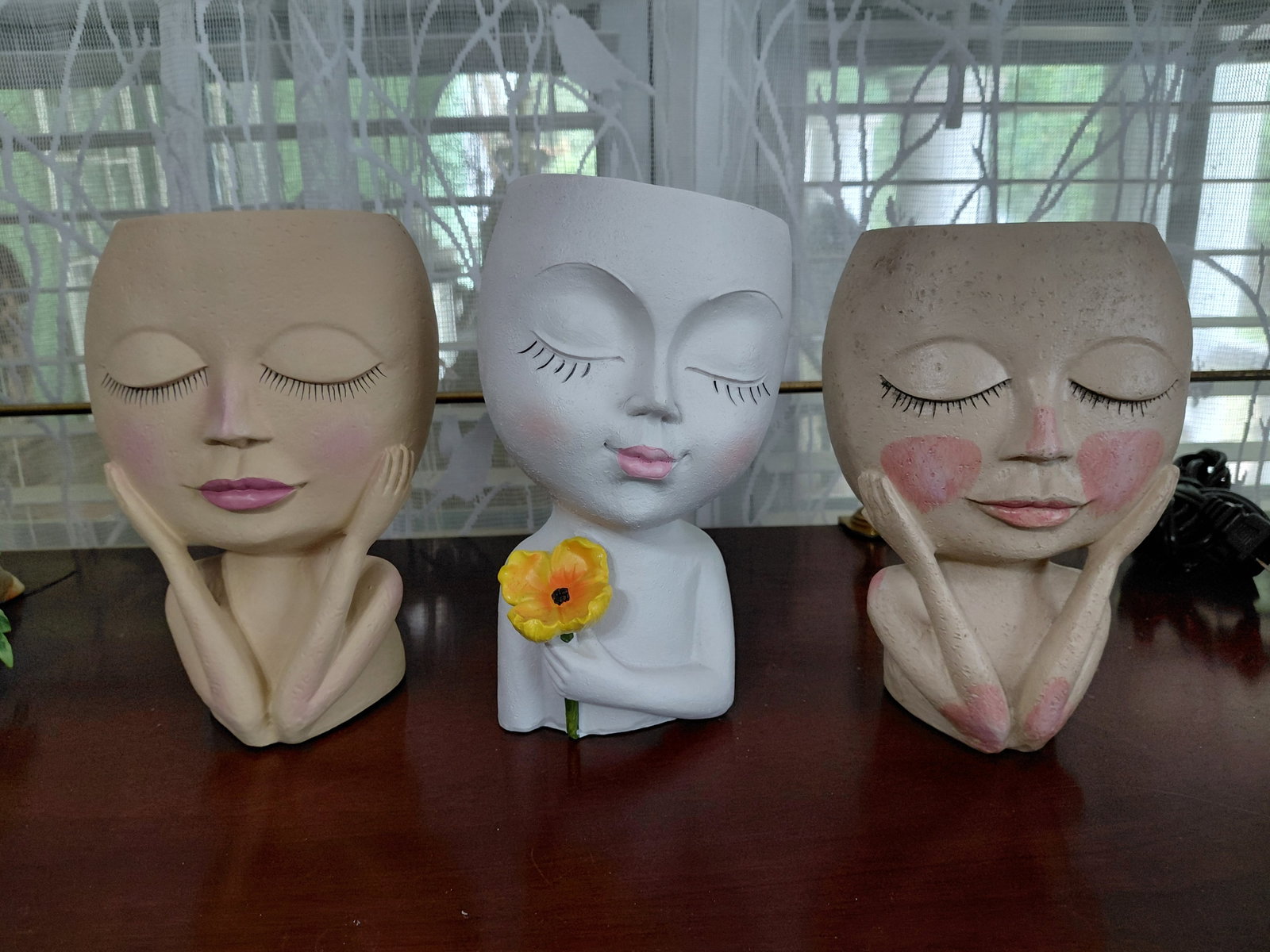 Lot of 3 Head Vases: Lot of 3 Head Vases