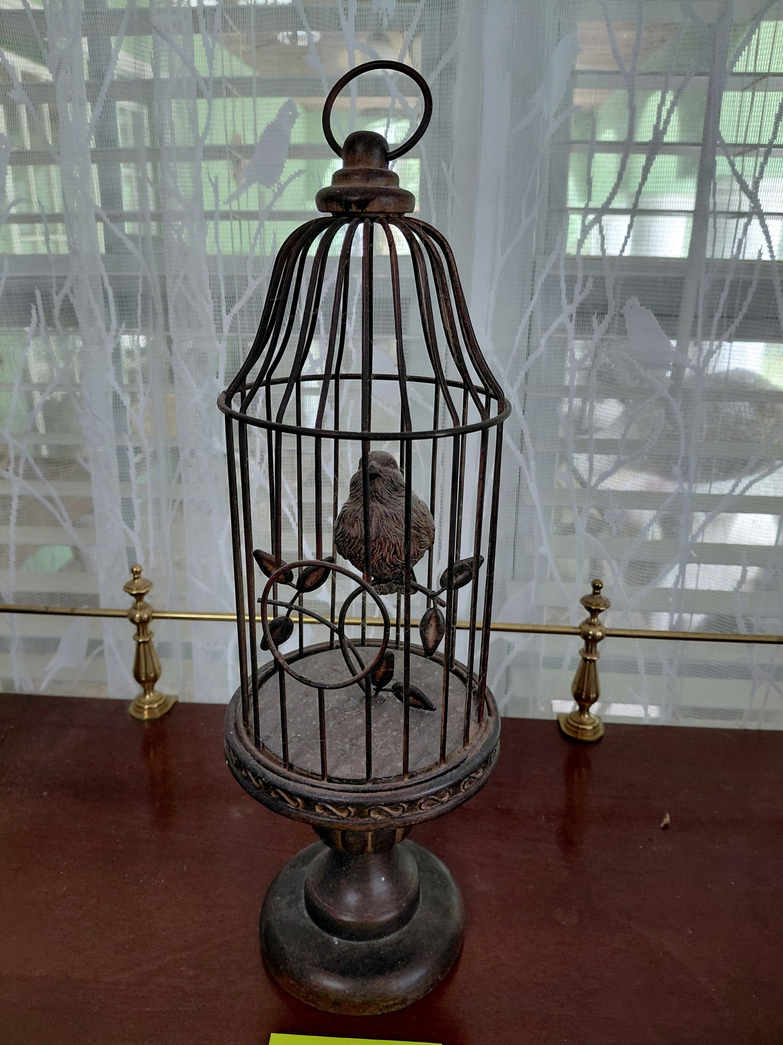 Metal and Woof Bird cage: Metal and Woof Bird cage
