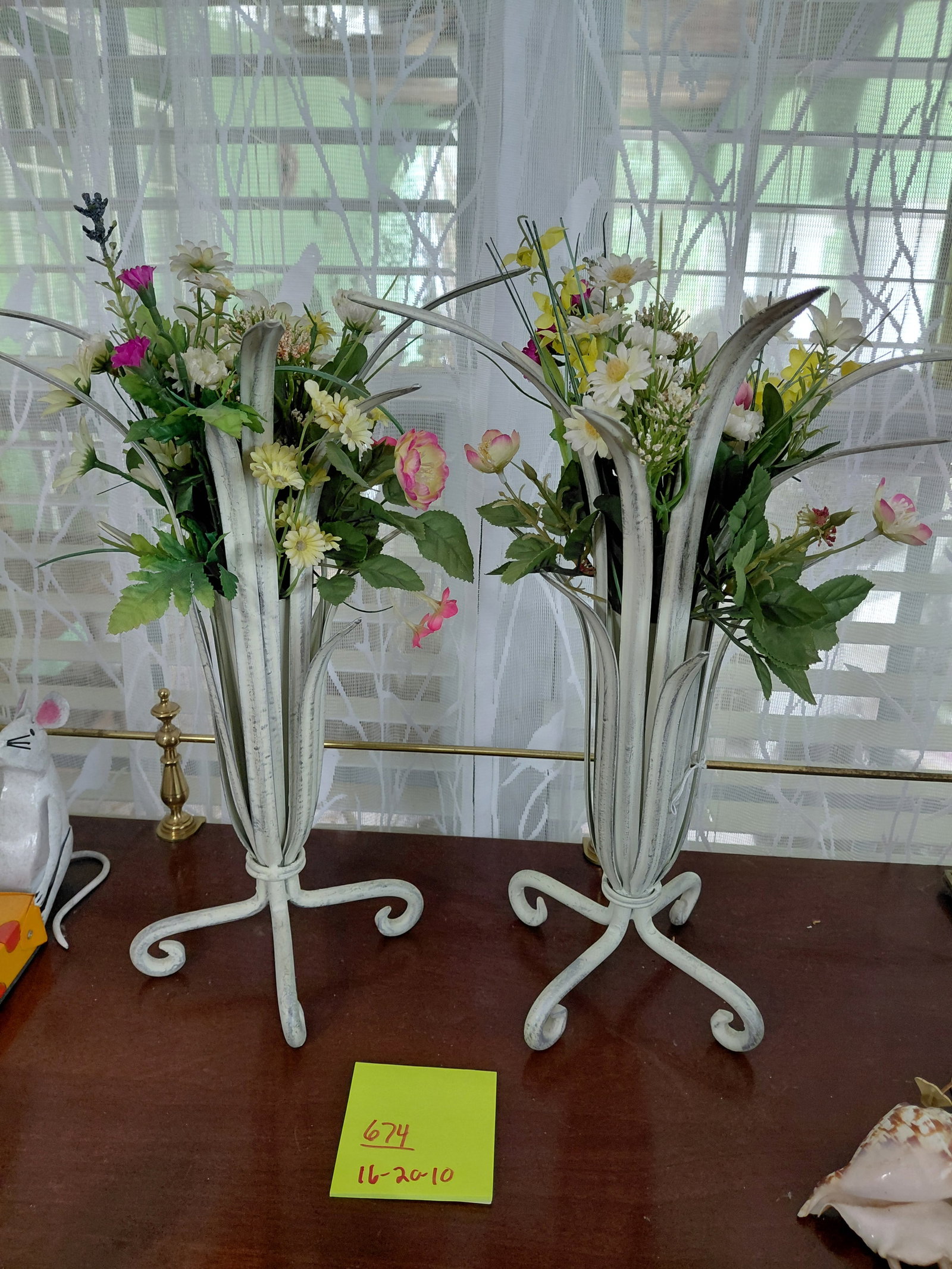 Pair of Metal Vases (1 of 5)