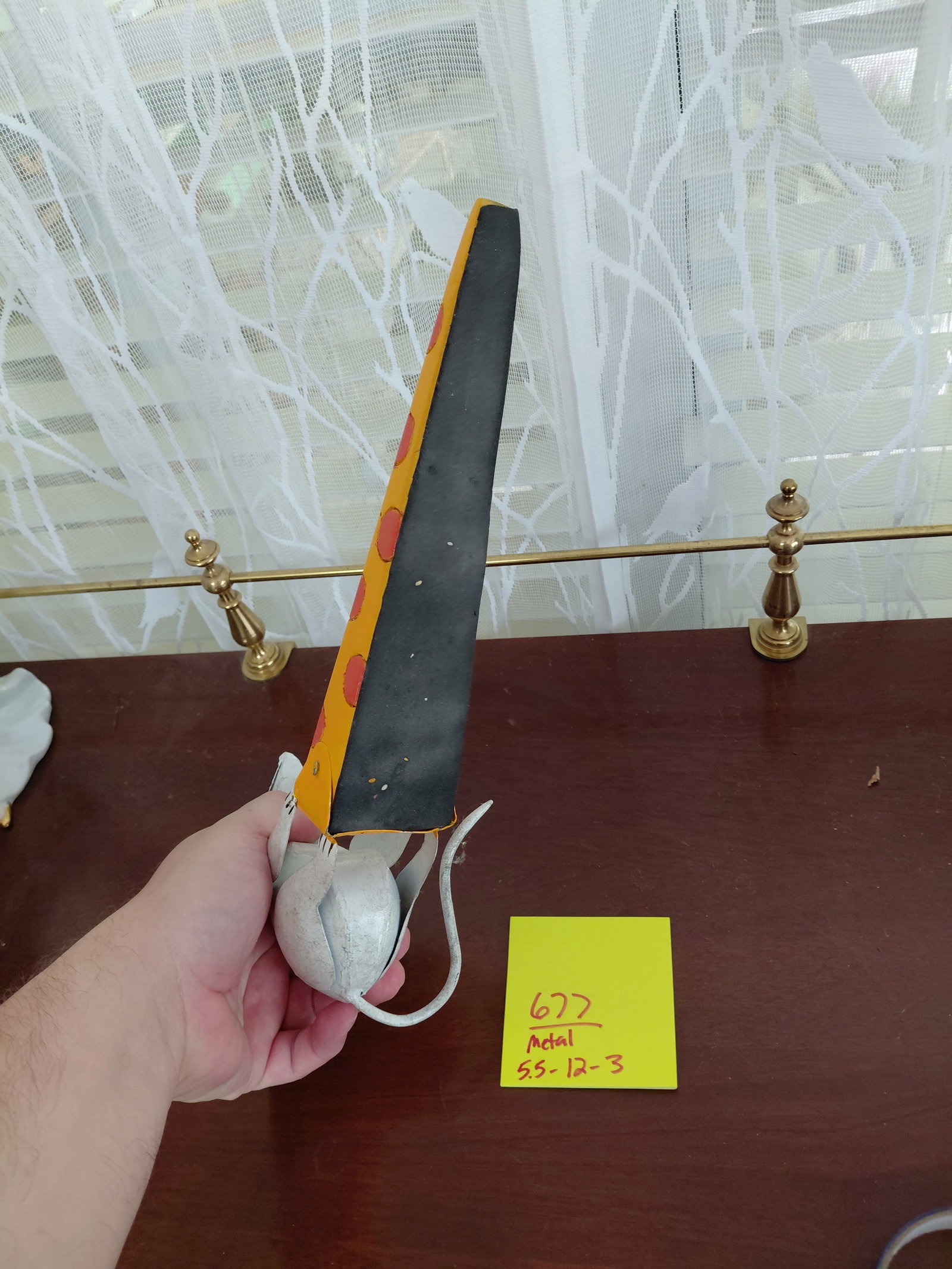 Metal Mouse & Cheese Door Stop - 5