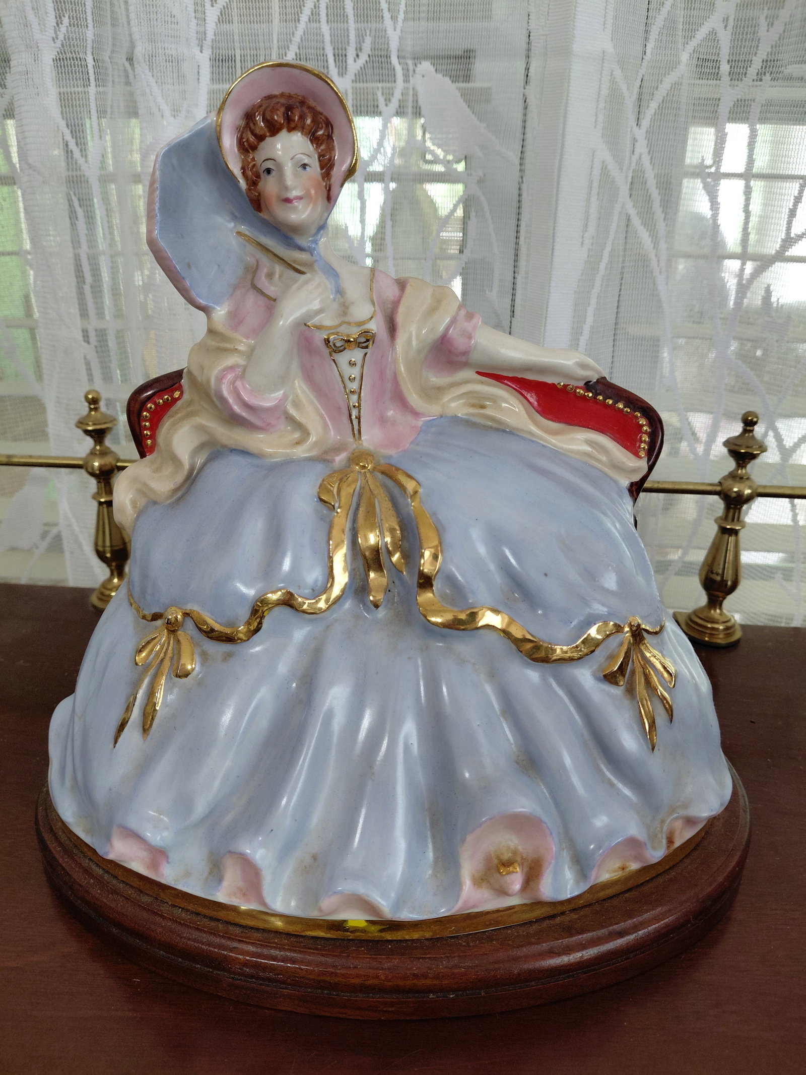 Large Vintage Porcelain Lady Figurine / Nightlight / works: Large Vintage Porcelain Lady Figurine / Nightlight / works