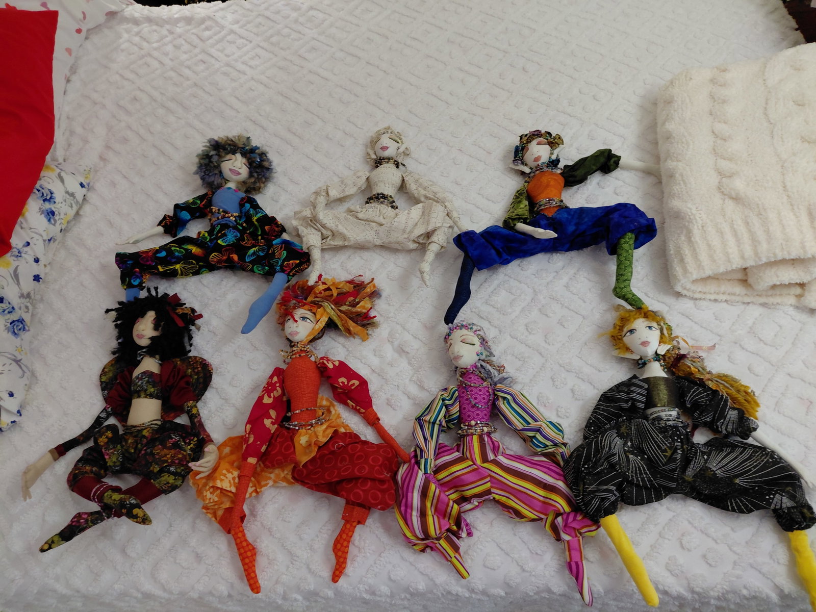 Unique Lot of Custom Shelf Sitter Dolls: Unique Lot of Custom Shelf Sitter Dolls