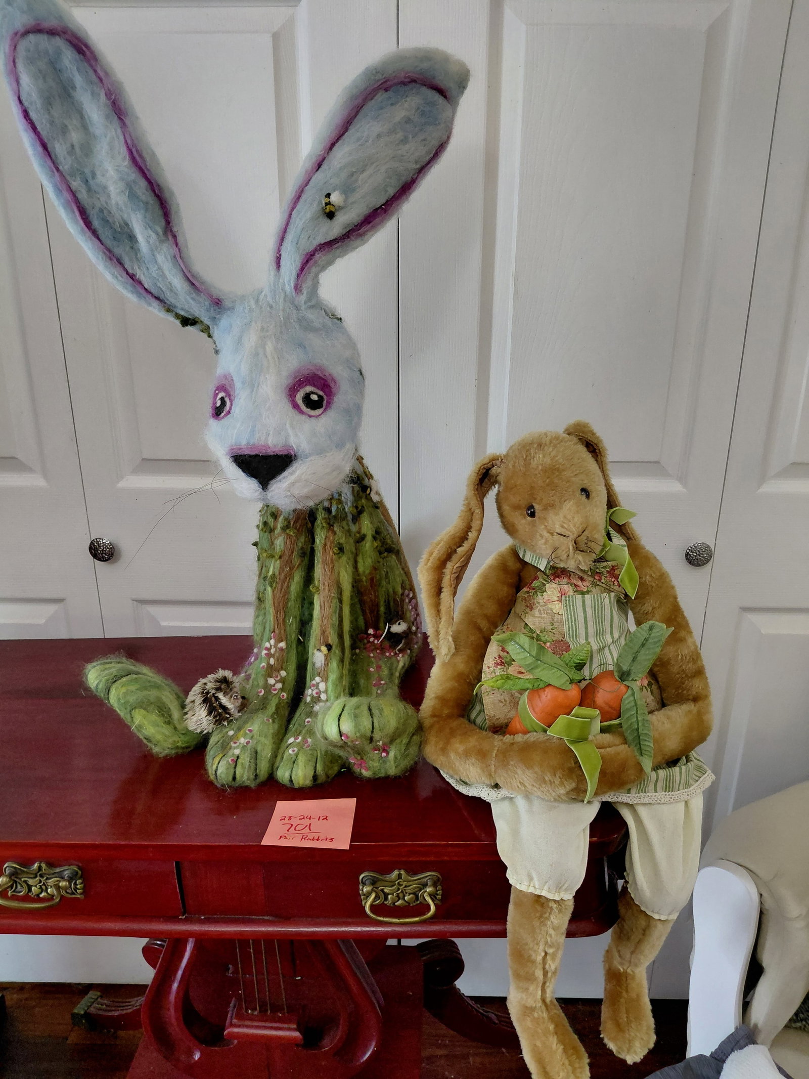 Pair of Plush Bunny Rabbits as seen: Pair of Plush Bunny Rabbits as seen