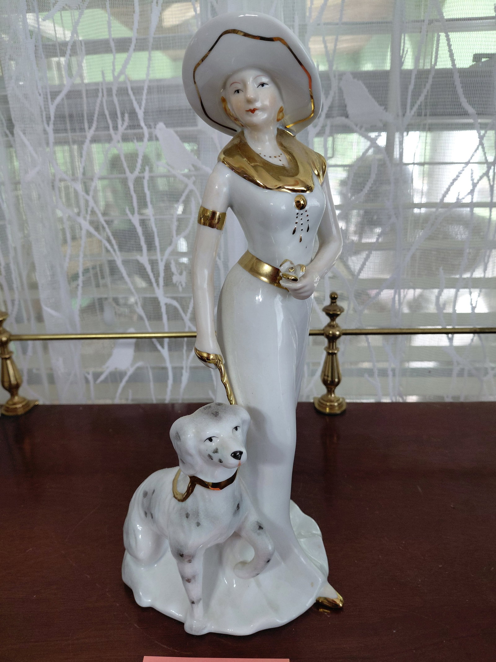 Large Statue Lady with Dog (1 of 6)