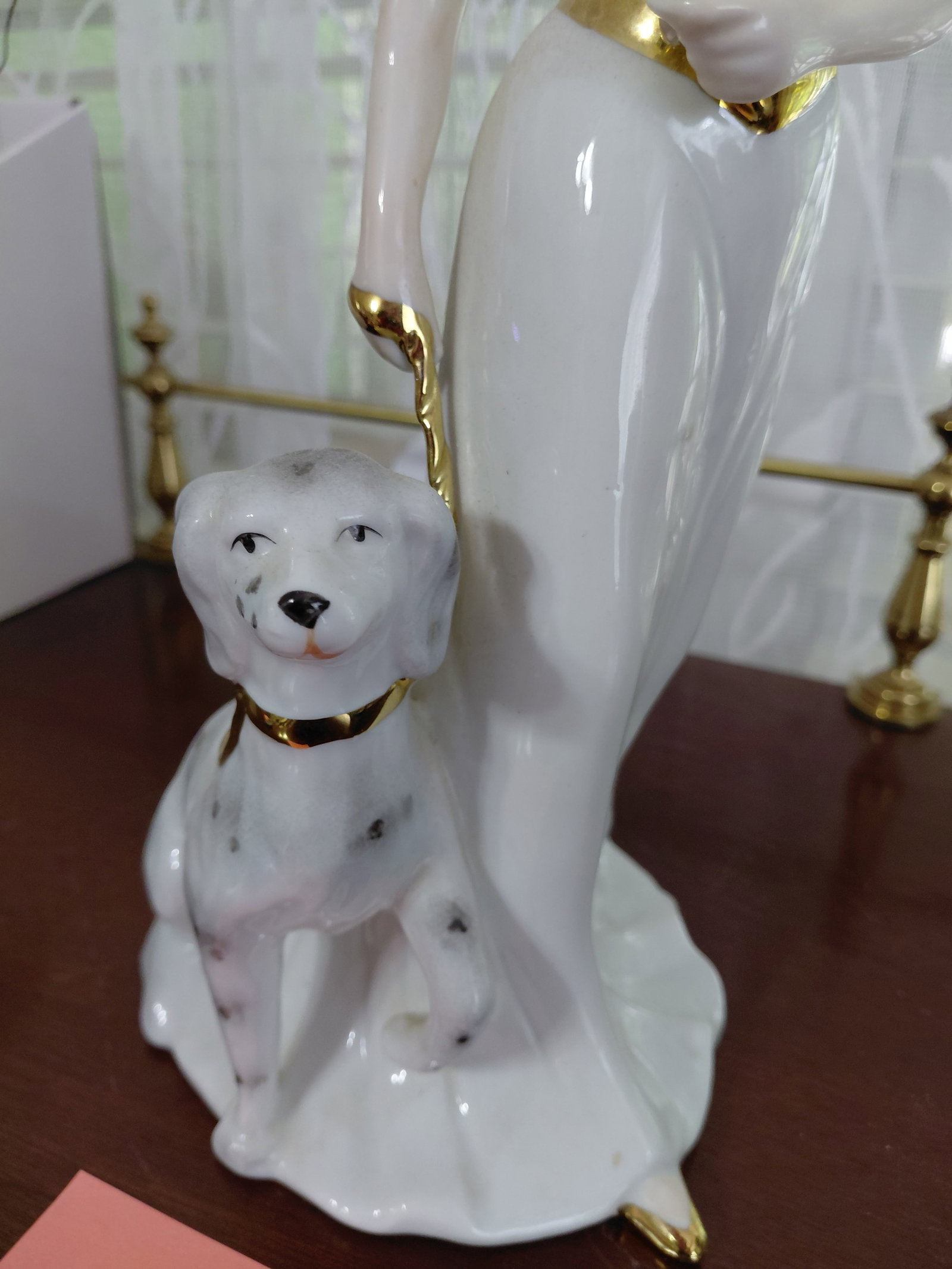Large Statue Lady with Dog - 4
