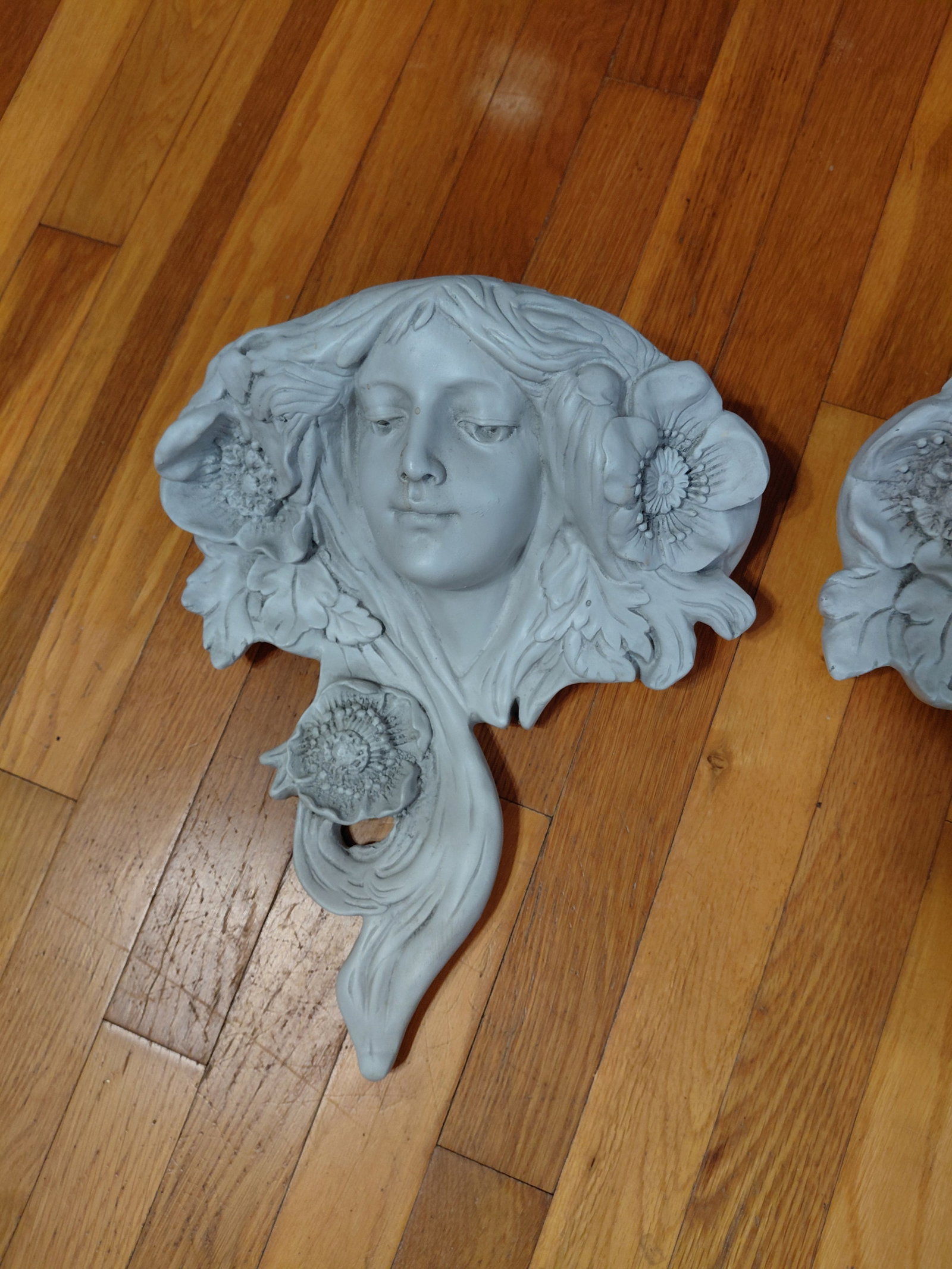 Pair of Wall Sconce Planters / Resin - 4