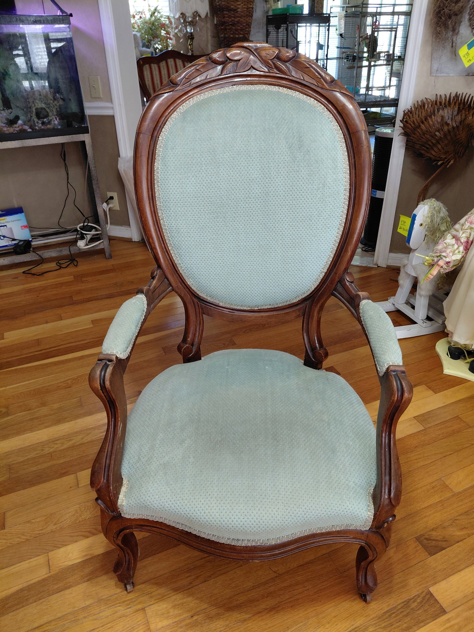 Victorian Parlor Chair/ Great shape as seen (1 of 12)