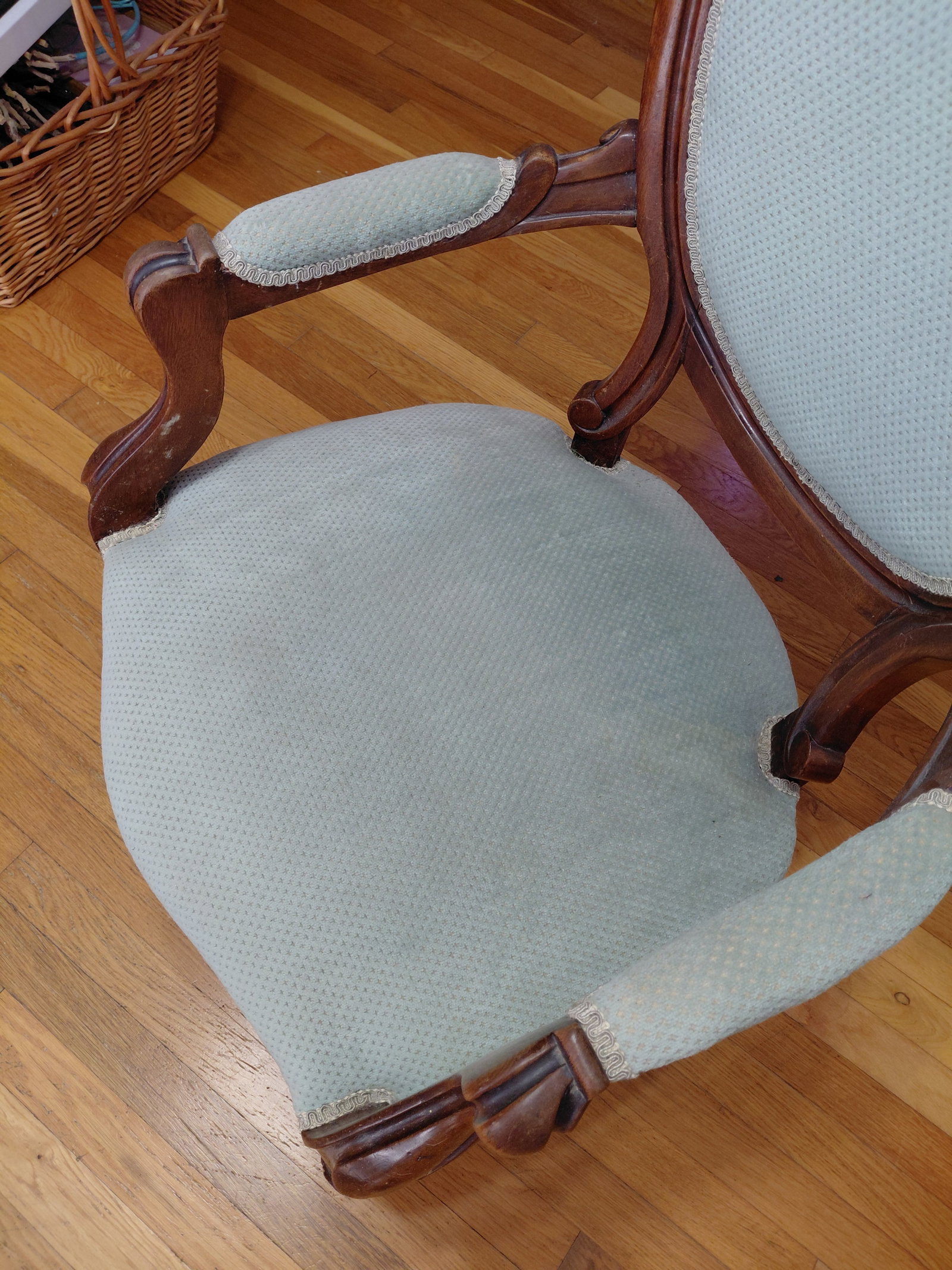 Victorian Parlor Chair/ Great shape as seen - 5