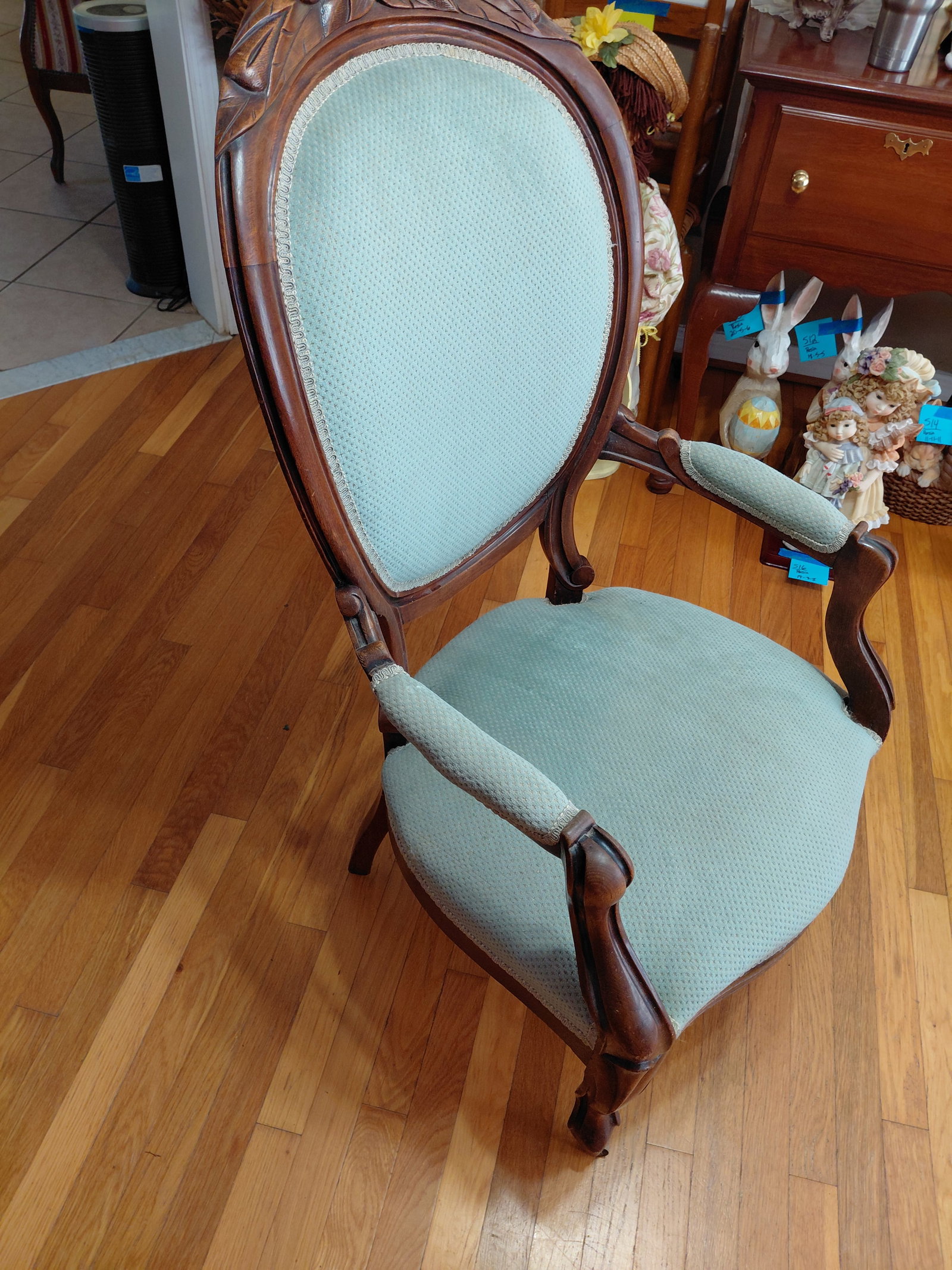 Victorian Parlor Chair/ Great shape as seen - 6