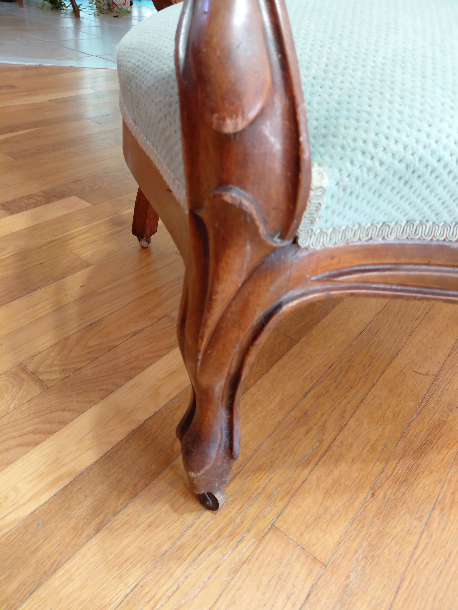 Victorian Parlor Chair/ Great shape as seen - 7