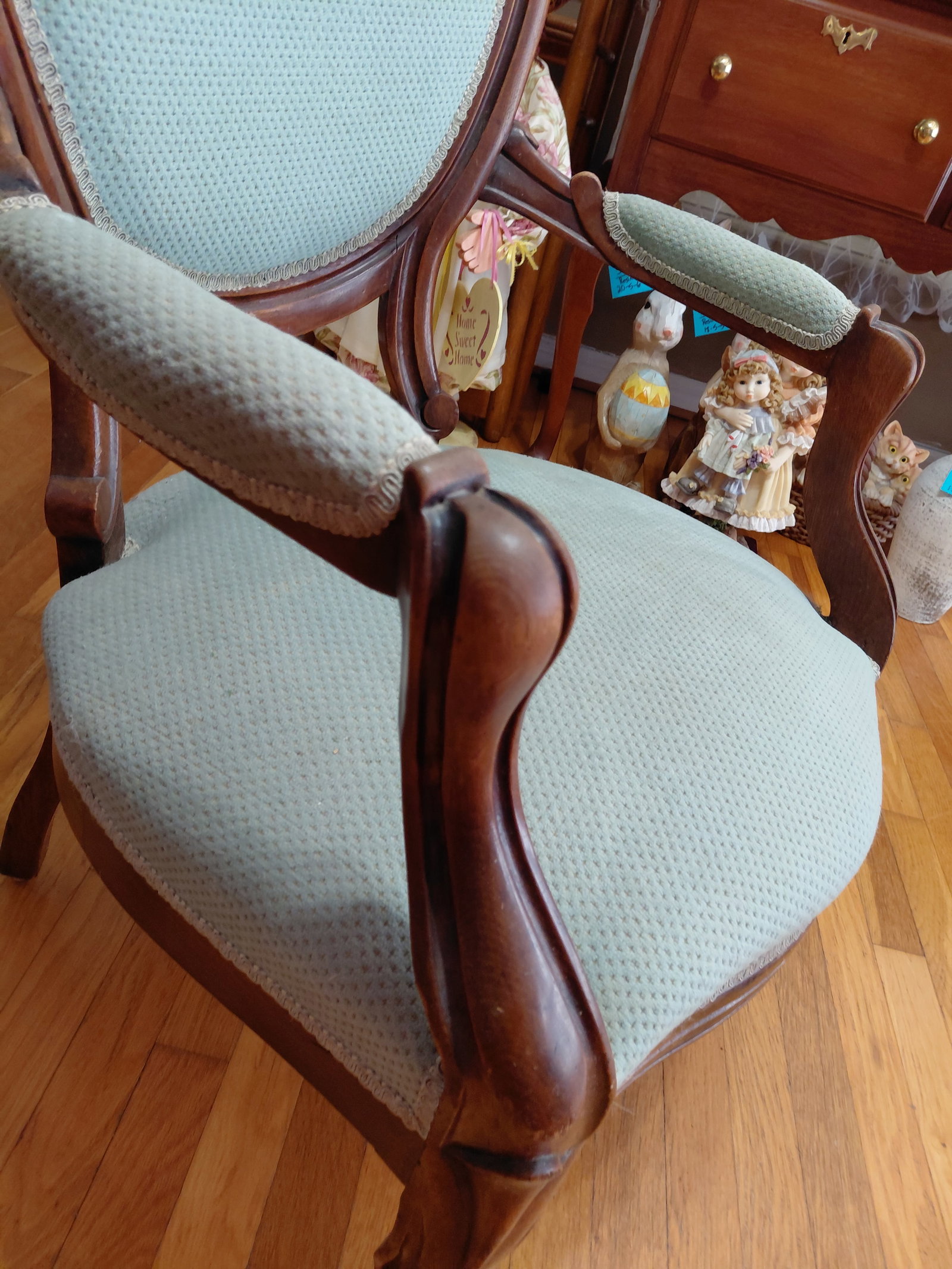 Victorian Parlor Chair/ Great shape as seen - 8